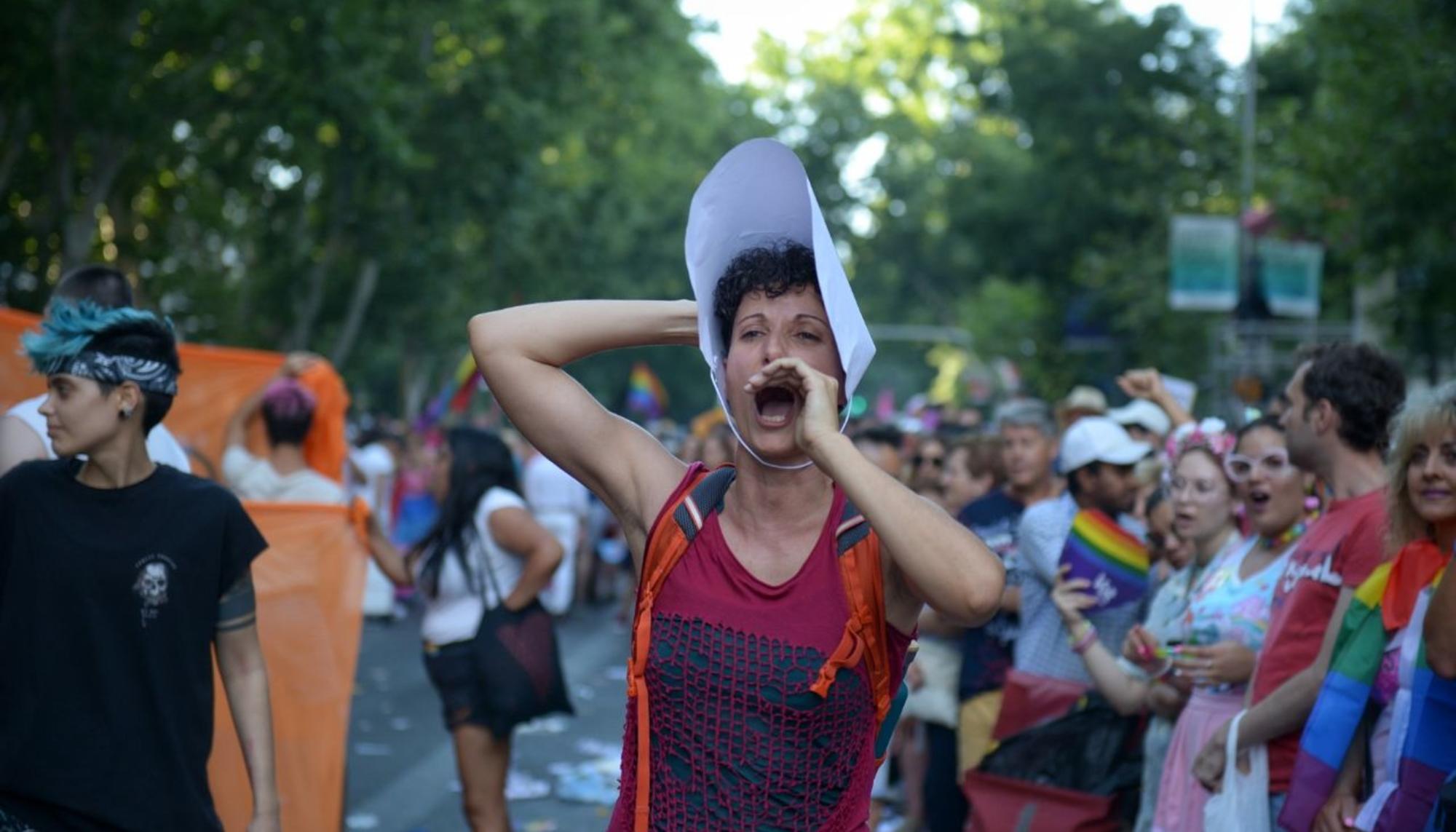 Protesta contra Ciudadanos orgullo Mado 2019