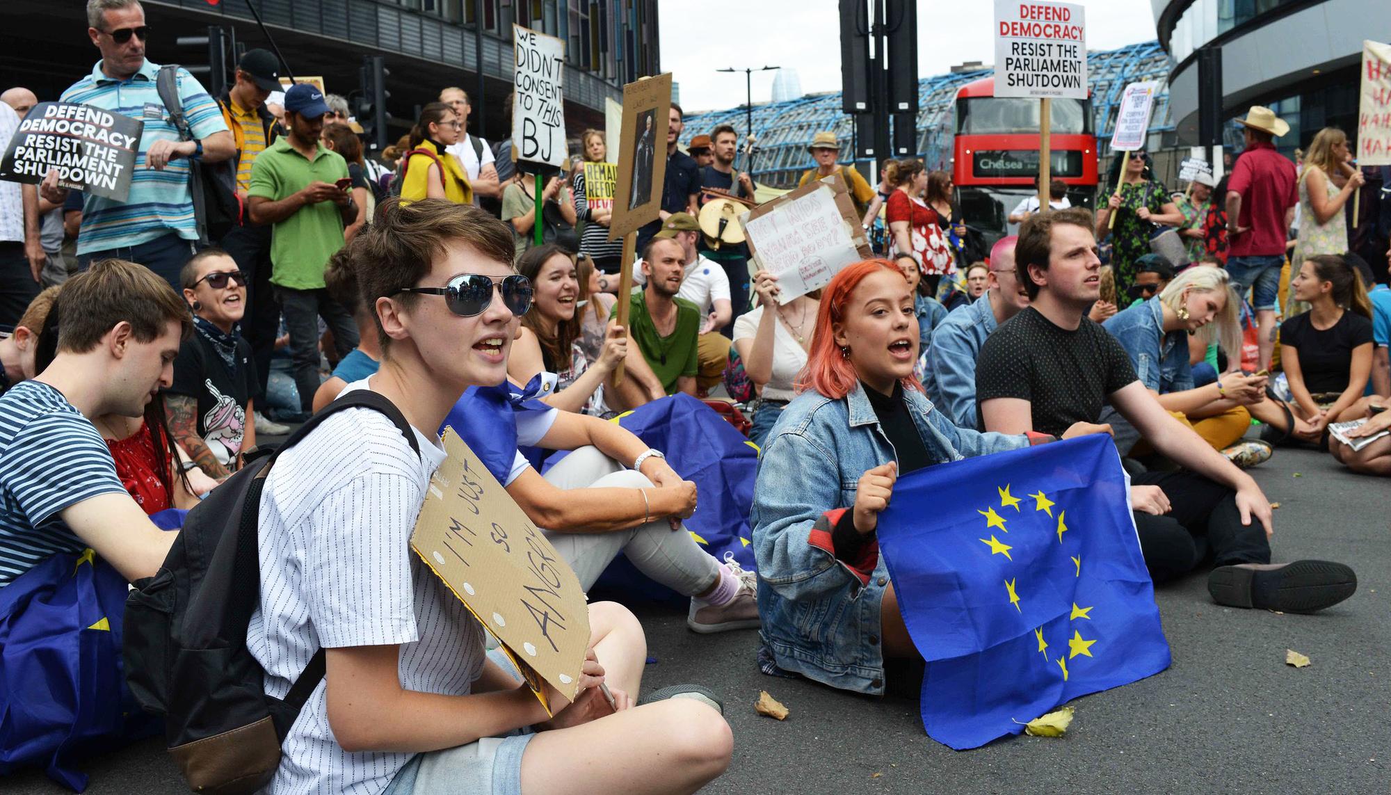 Protestas en Londres Brexit