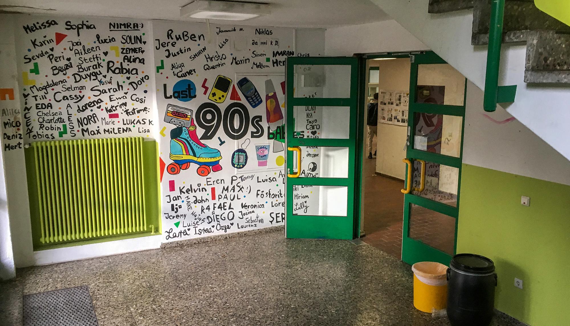 Interior de una escuela en Alemania
