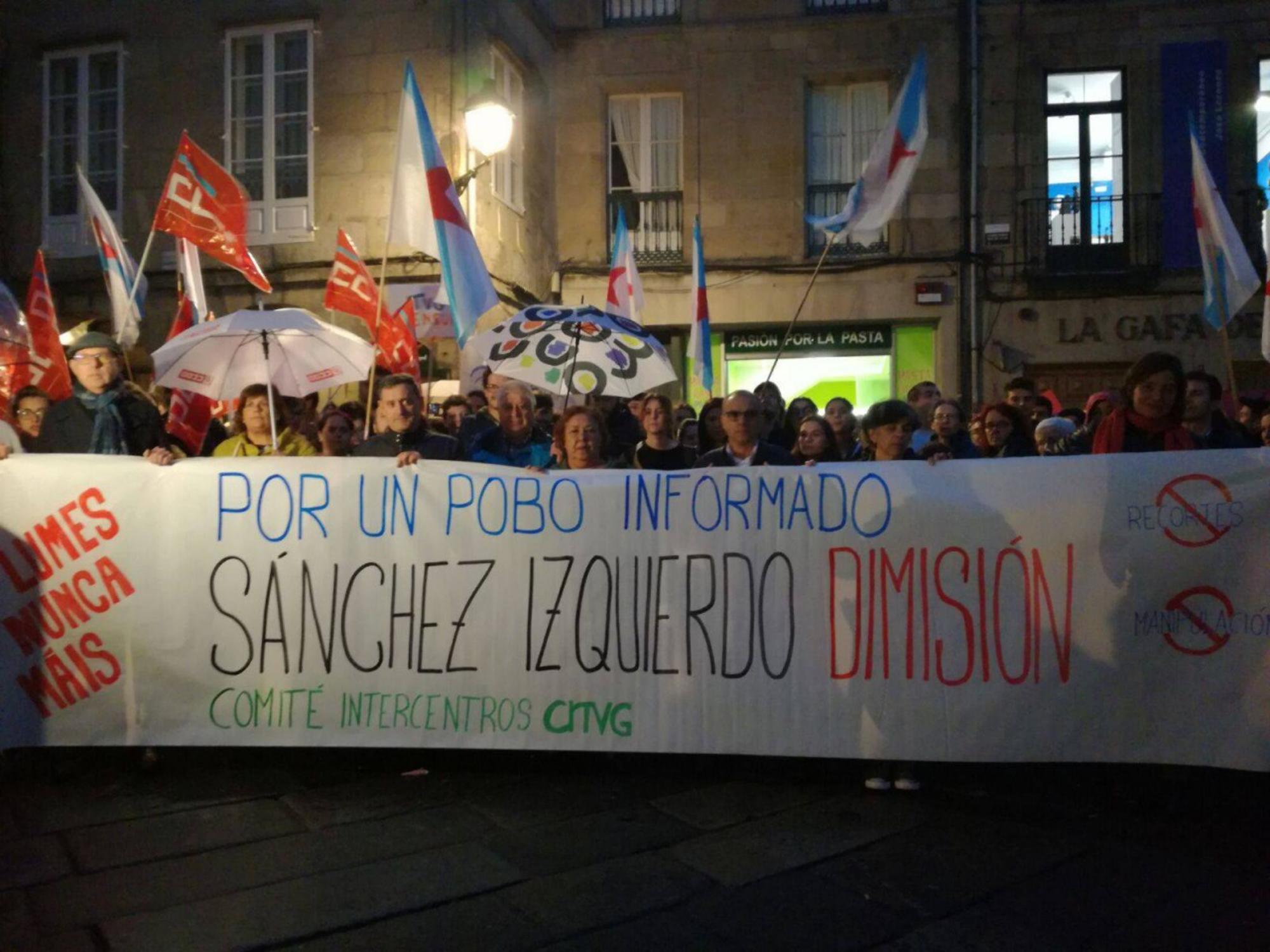 TVG mobilización Sanchez Izquierdo dimisión
