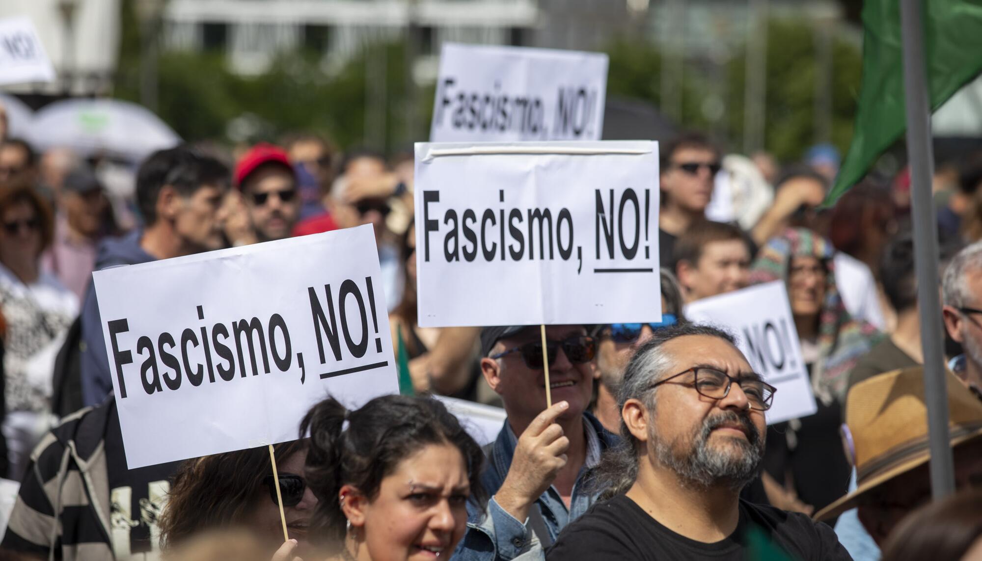 Fascismo Colón Milei Abascal