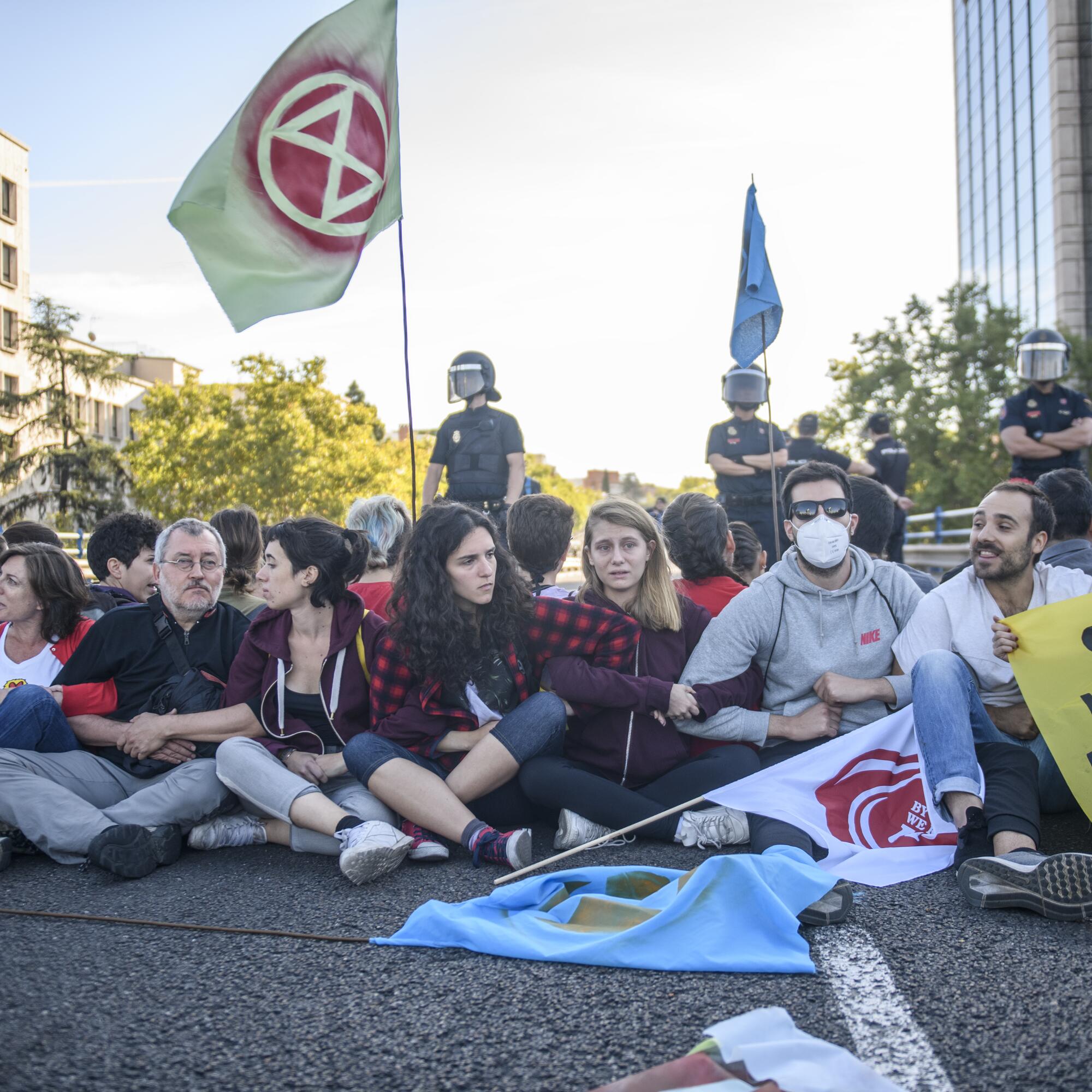 Jorge Riechmann protesta climática 10_2019