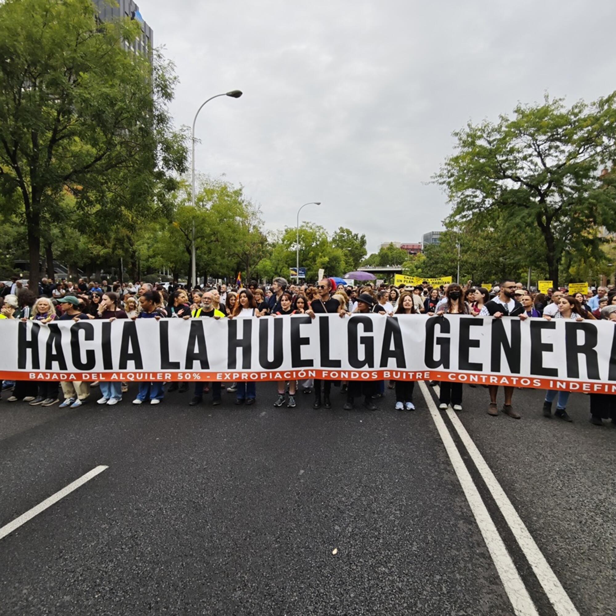 Mani 3Oct hacia la huelga general
