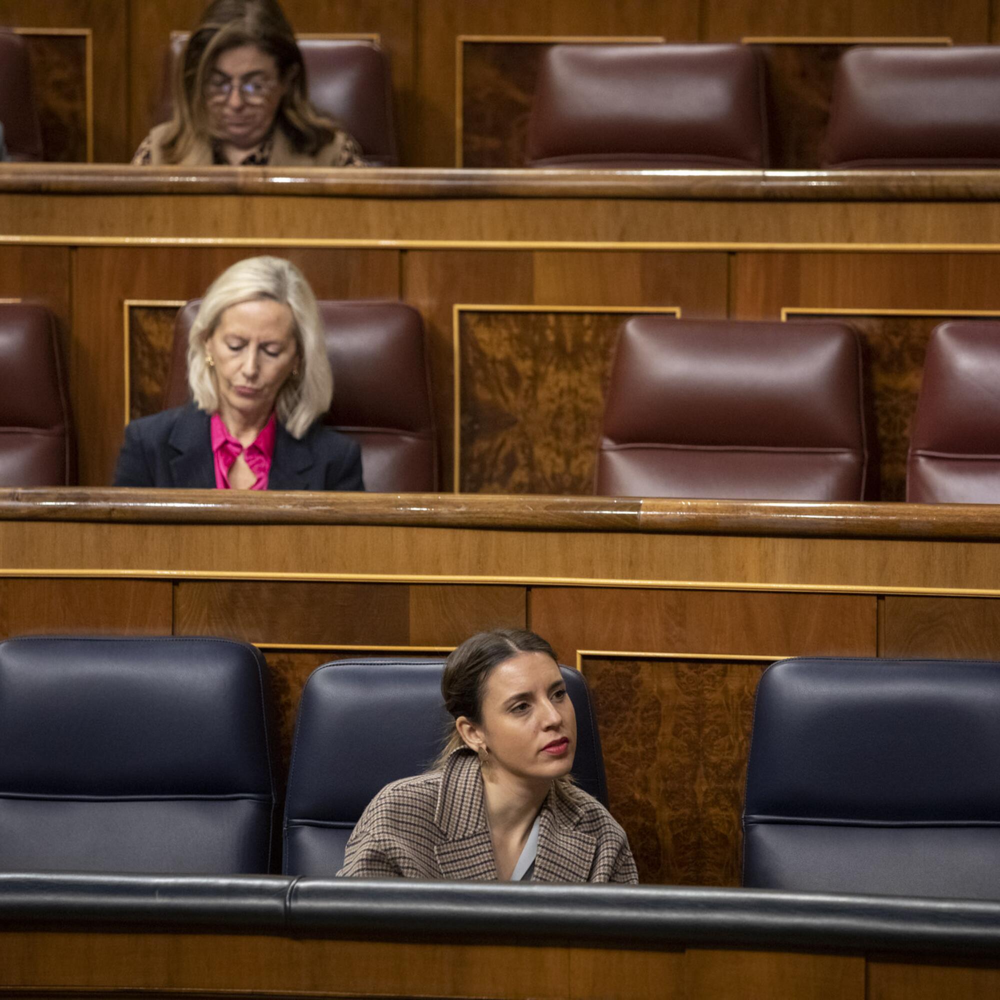 Congreso votacion Ley trans reforma aborto - 2 Irene Montero escaño
