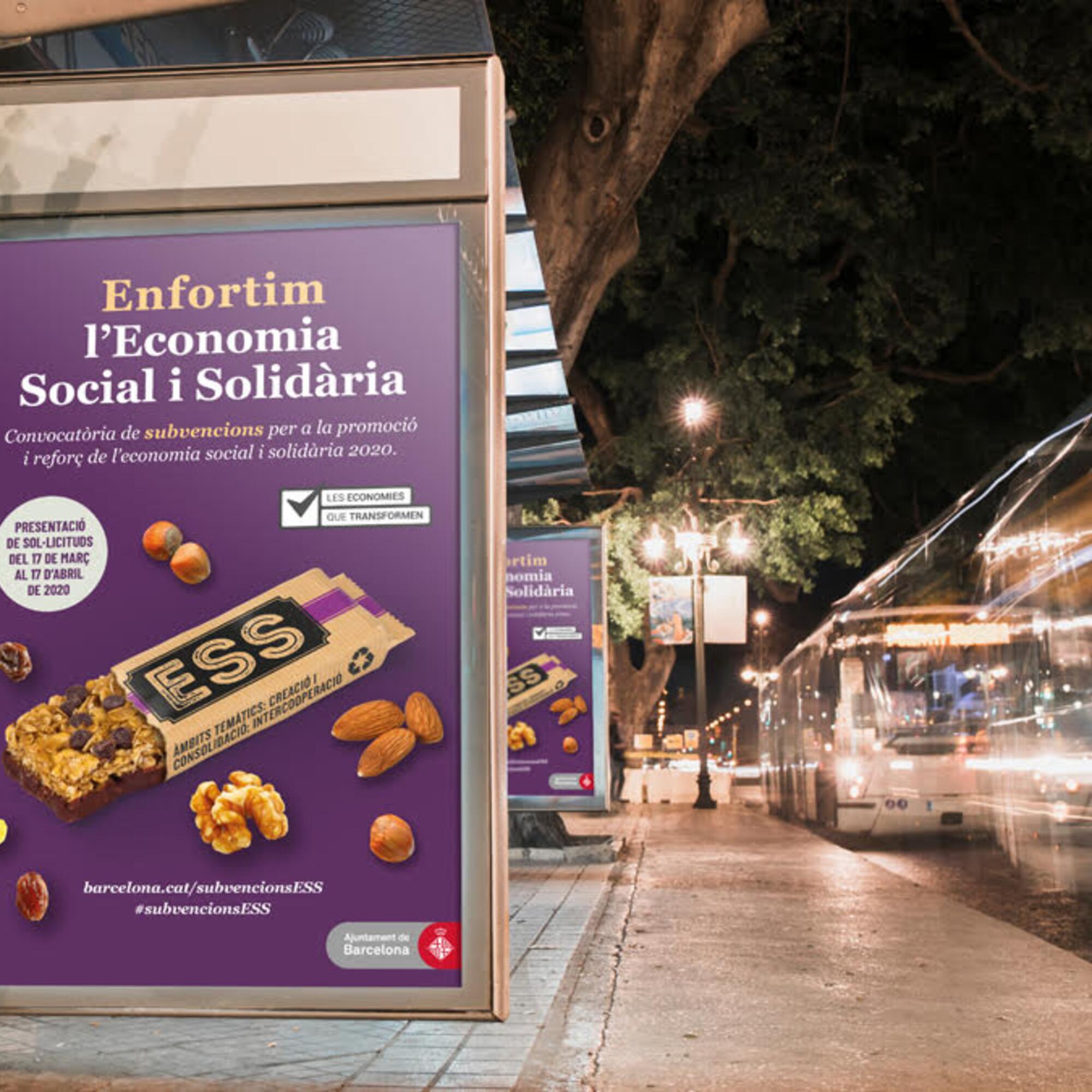 marquesina de autobús de la ESS