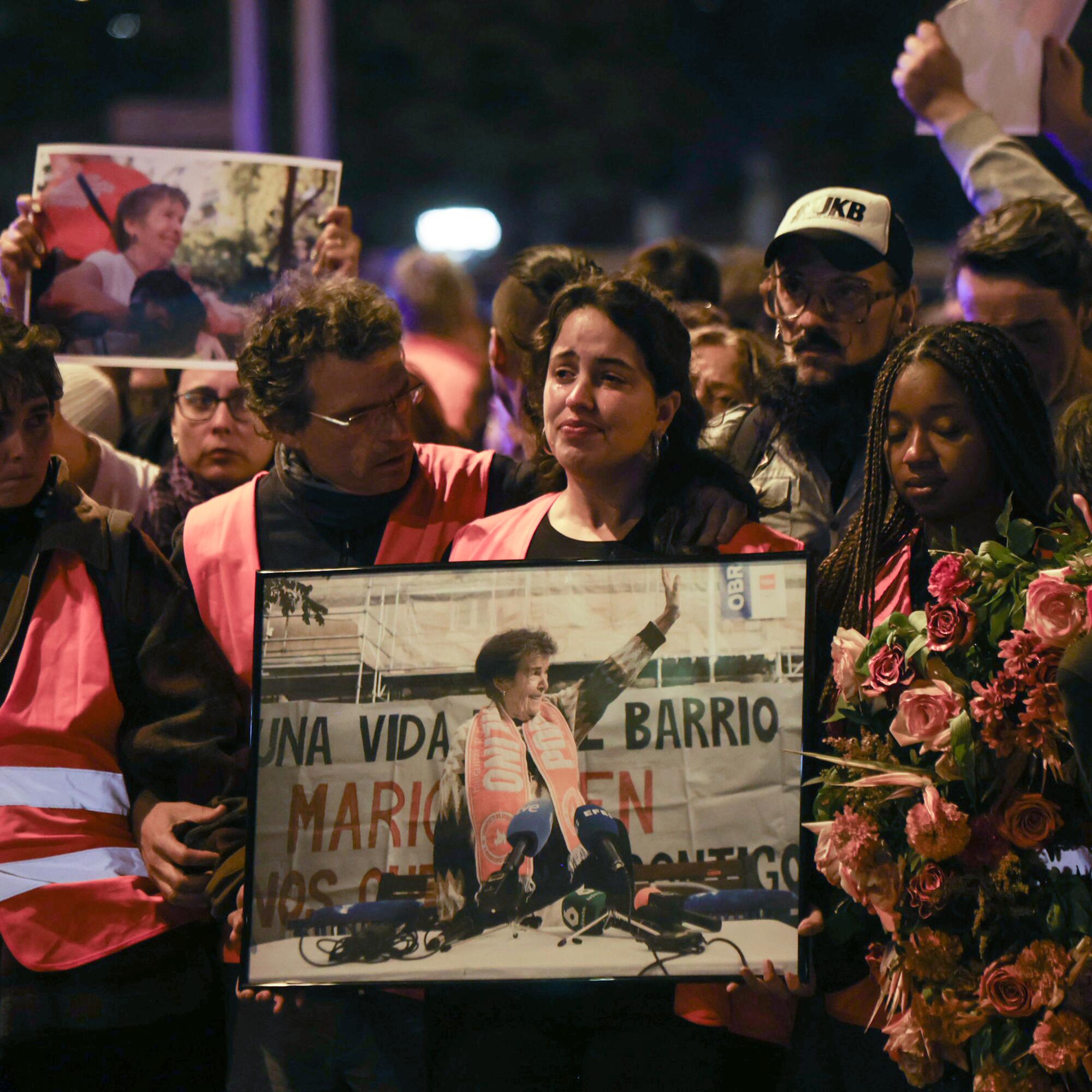 Marcha homenaje a Maricarmen en la noche de este 8 de octubre.