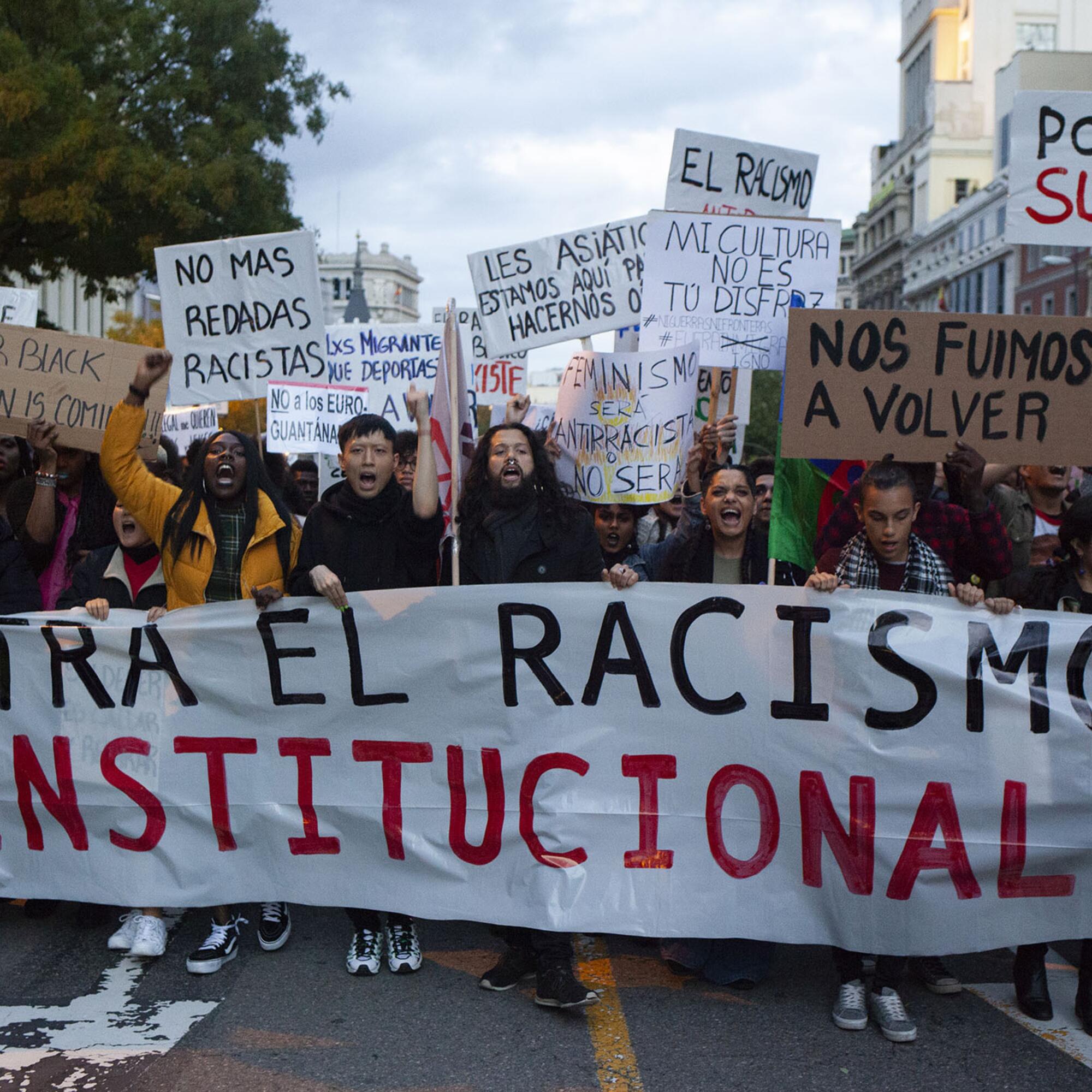 Manifestación contra el racismo institucional 3