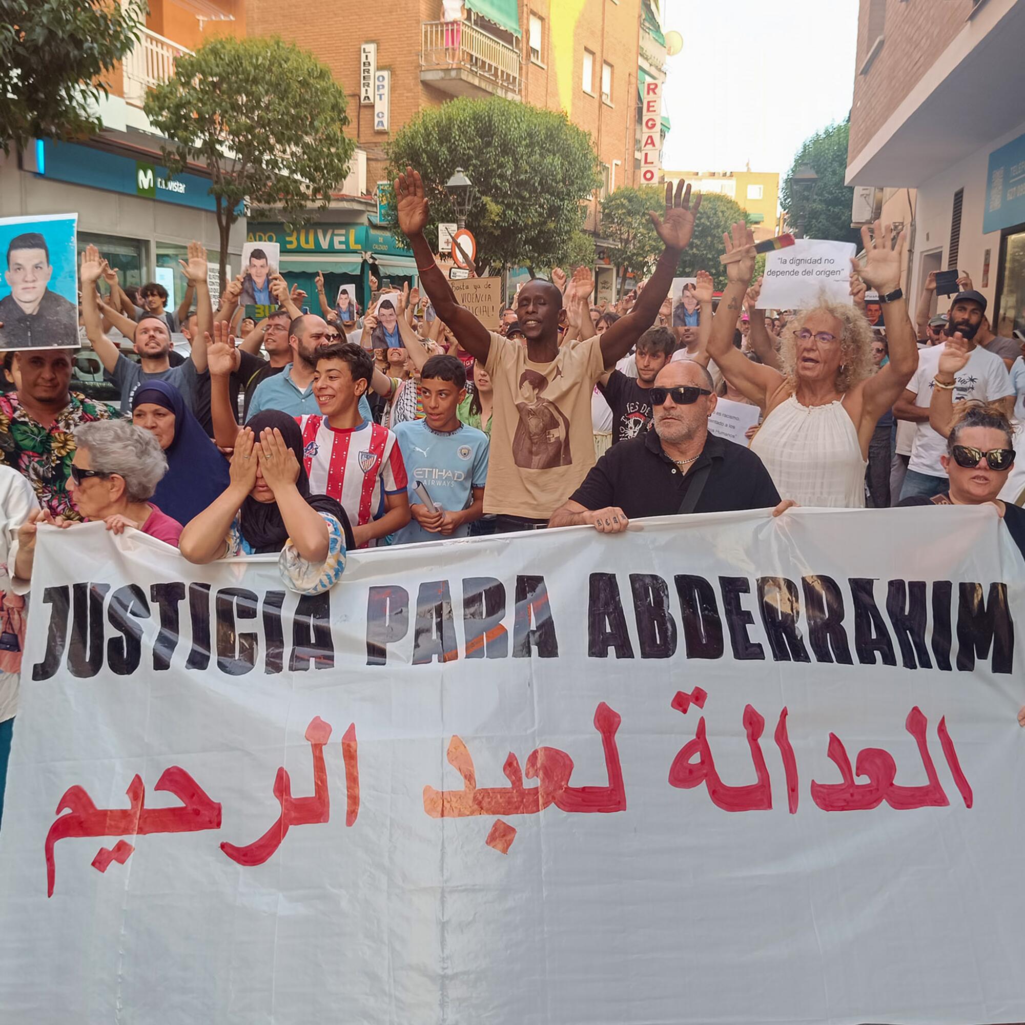 Manifestación por la muerte de Abderrahim en Torrejón - 4