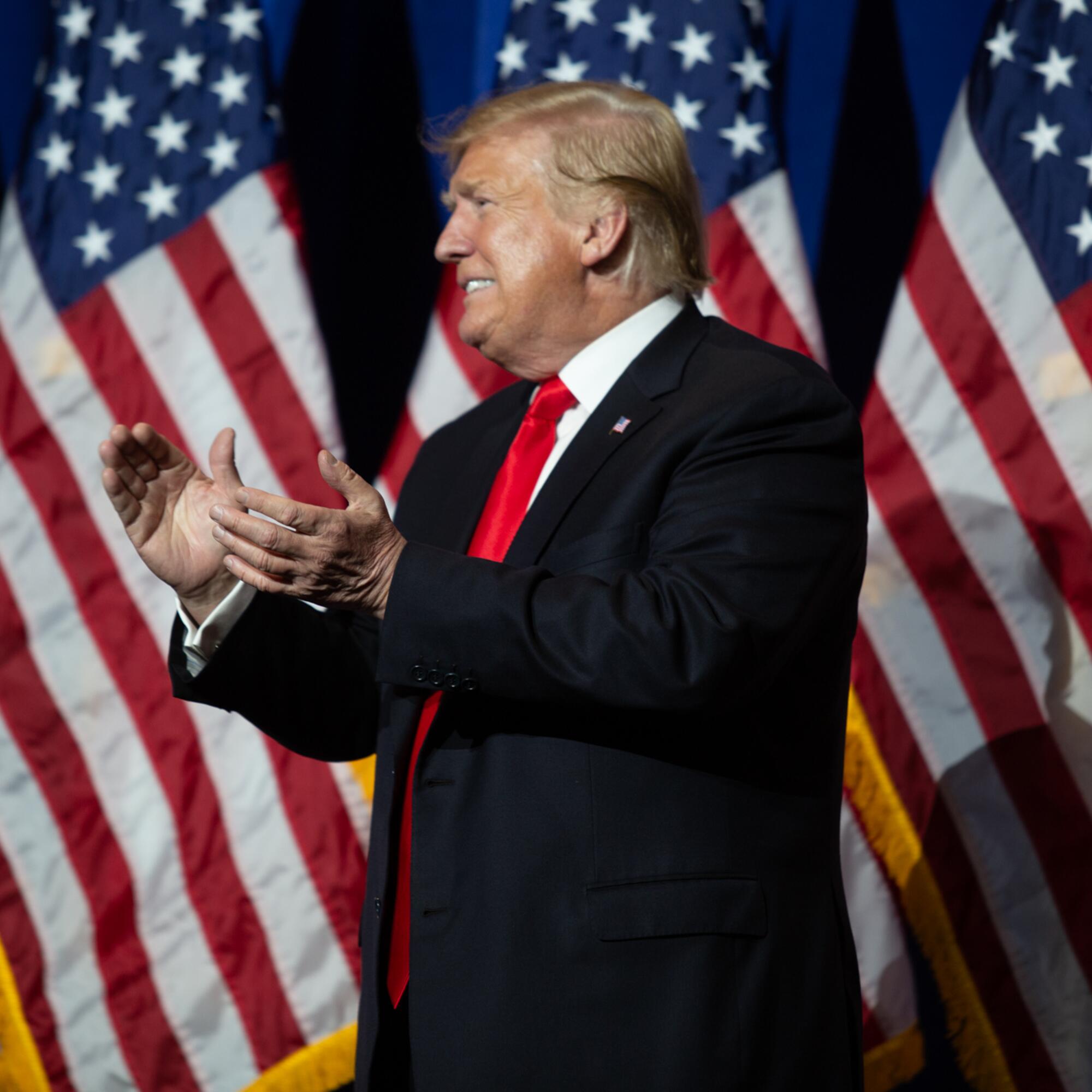 Donald Trump -banderas EE UU