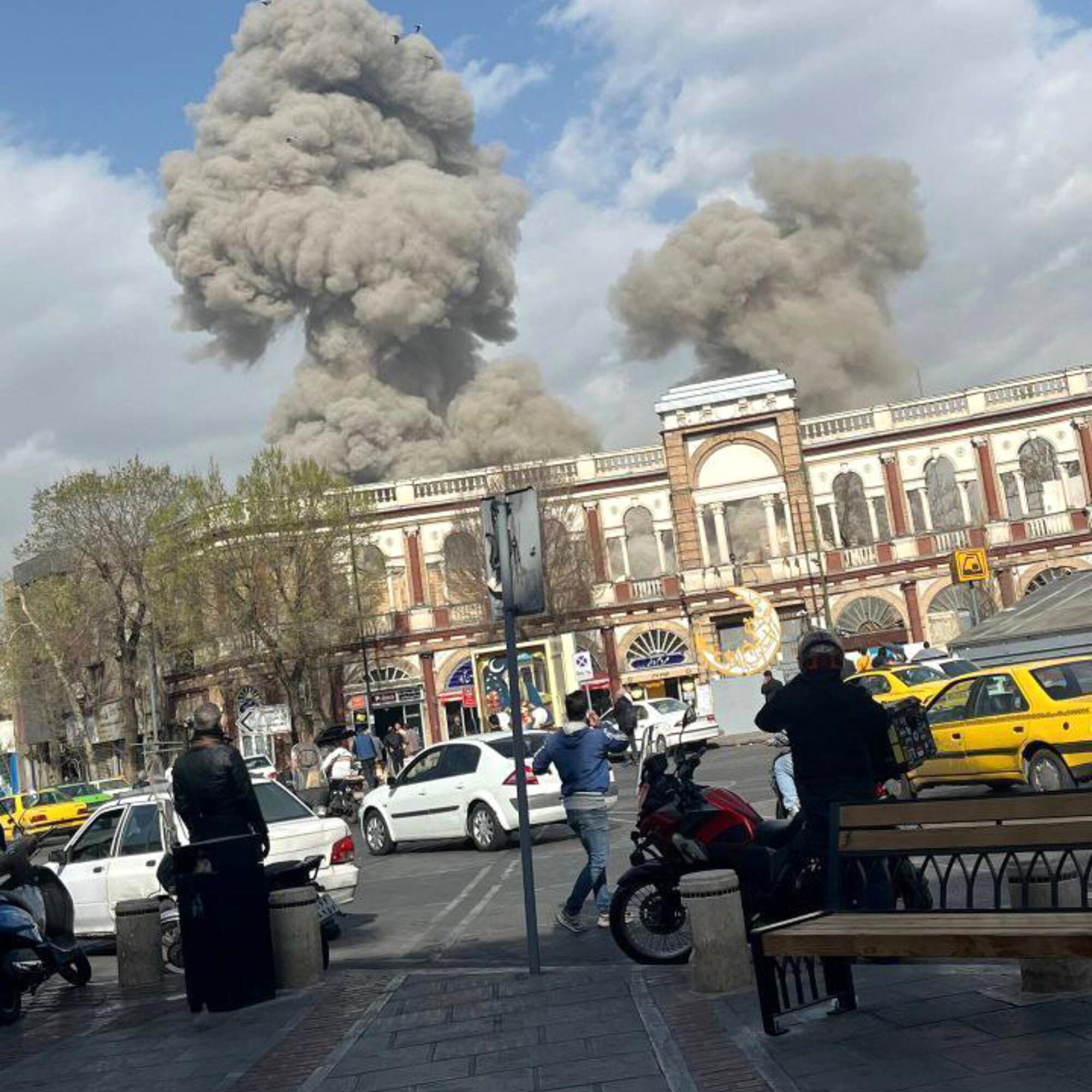 Misiles caen sobre Teherán el 28 de febrero de 2026.