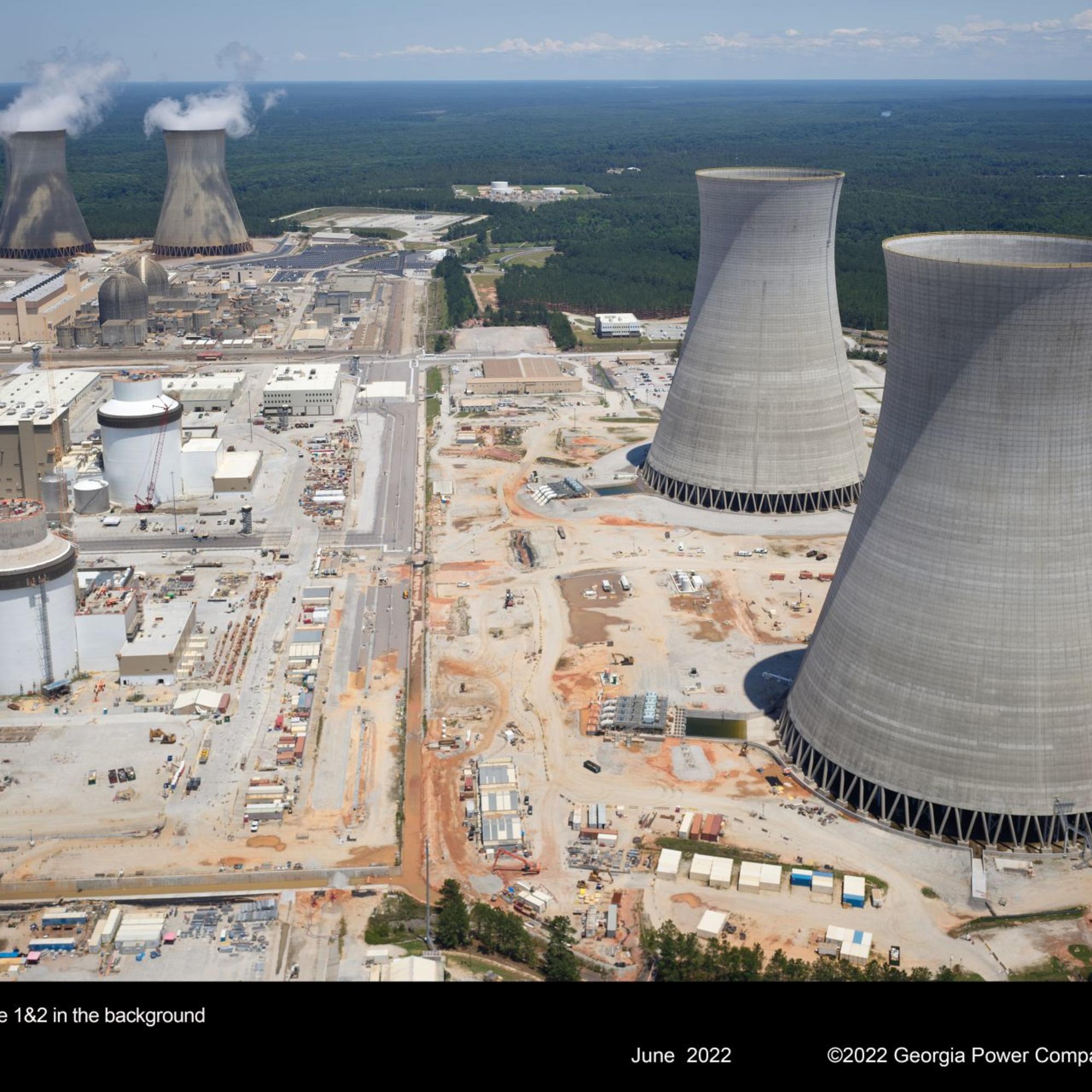Central nuclear Vogtle, en EEUU. Fuente: Eric Wesoff