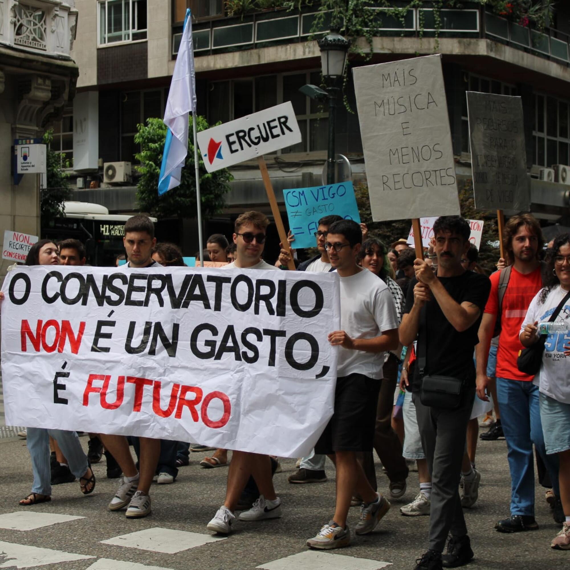 Protesta conservatorio vigo