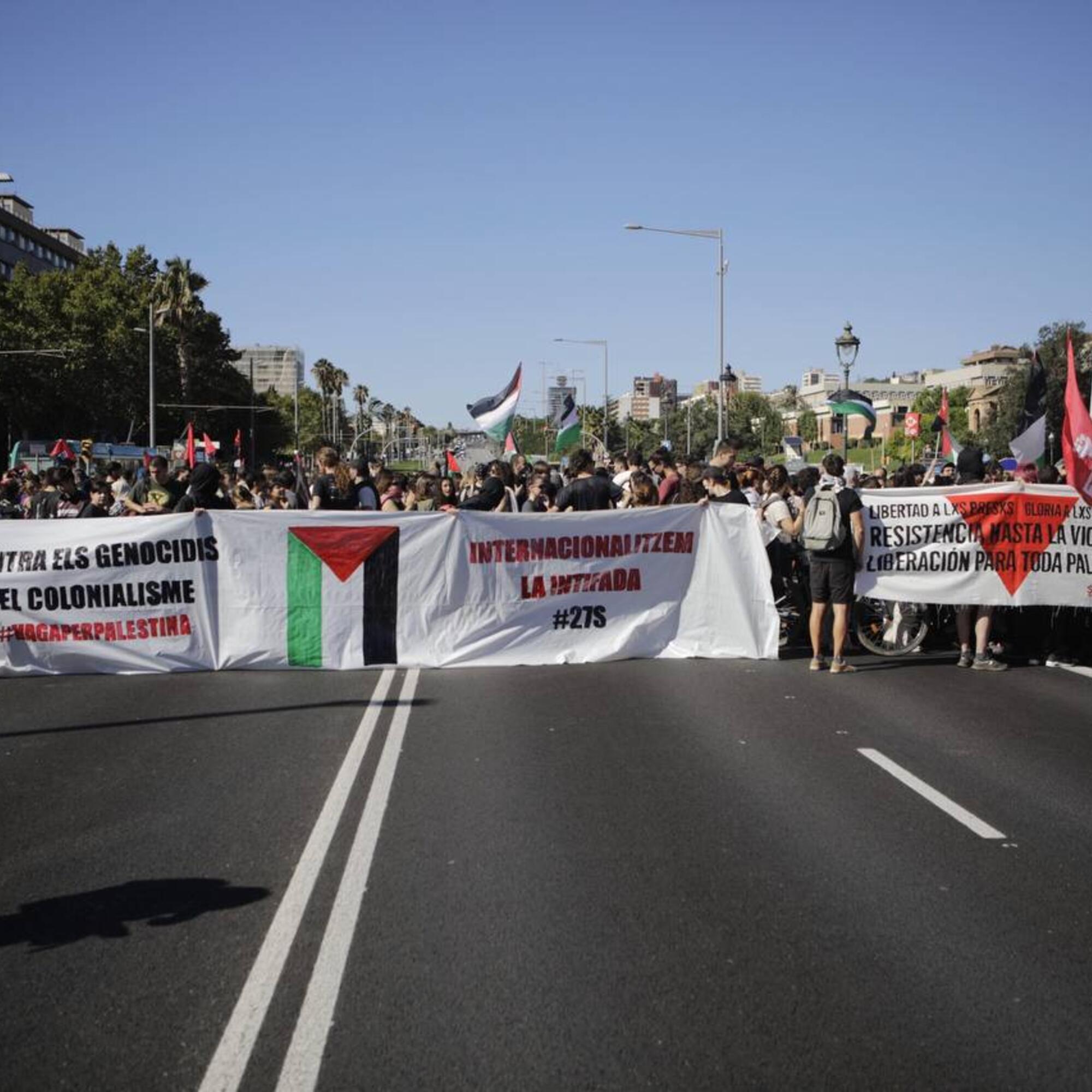 Piquete Barcelona Palestina  - 1