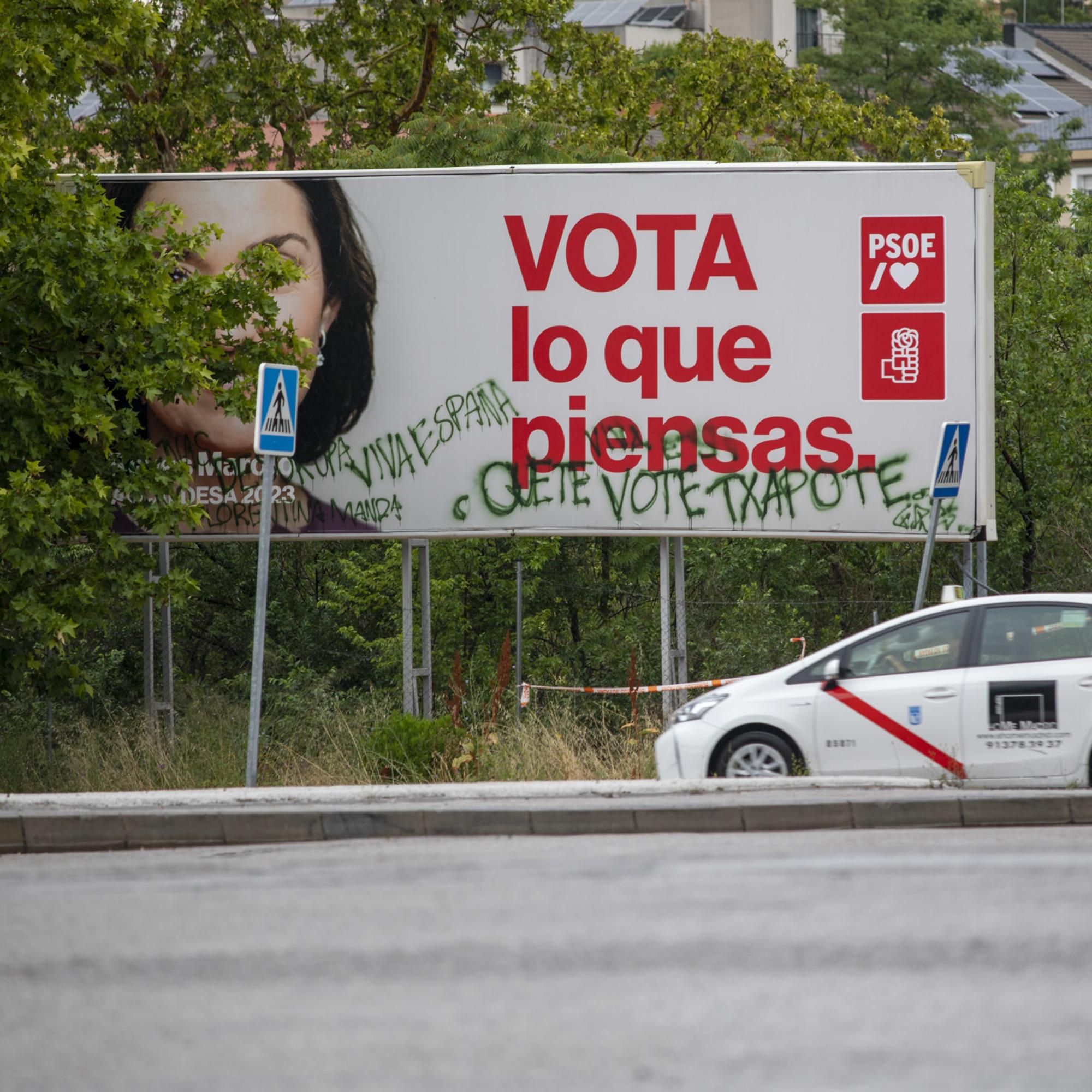 Cartel PSOE Maroto Txapote