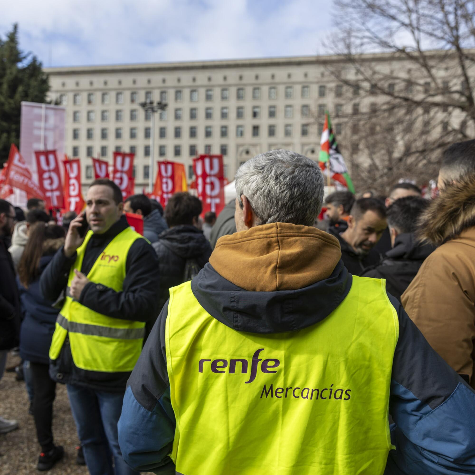 Concentración ferroviarios Ministerio - 1