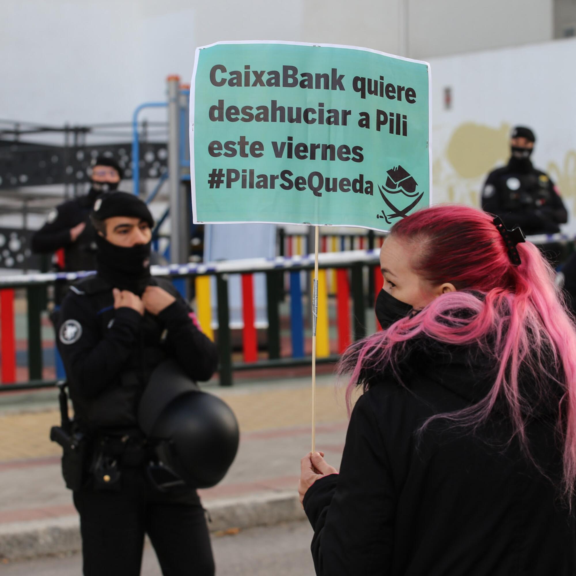 Desahucio Pilar PAH Vallecas tercer intento  - 6
