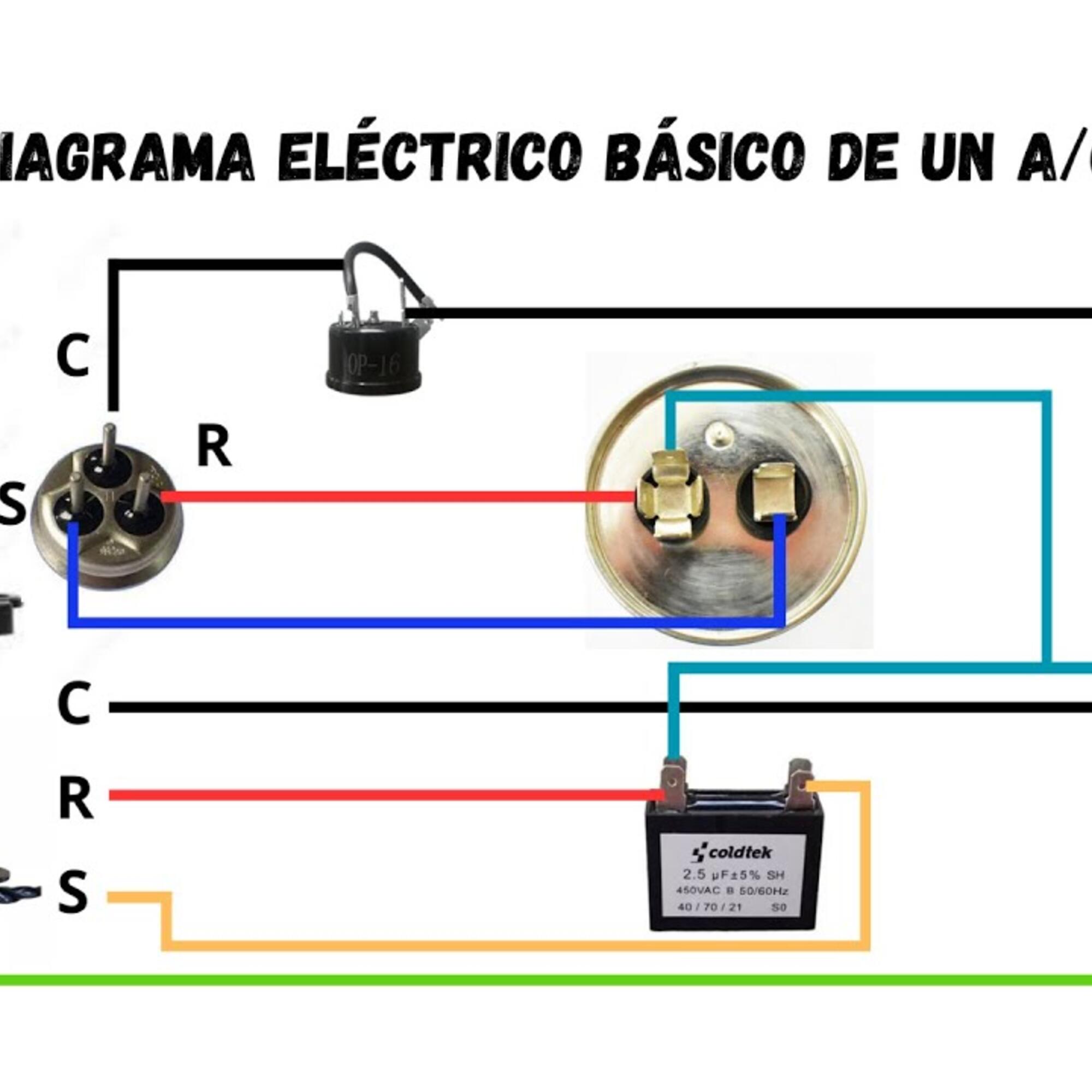 Diagrama eléctrico aire acondicionado