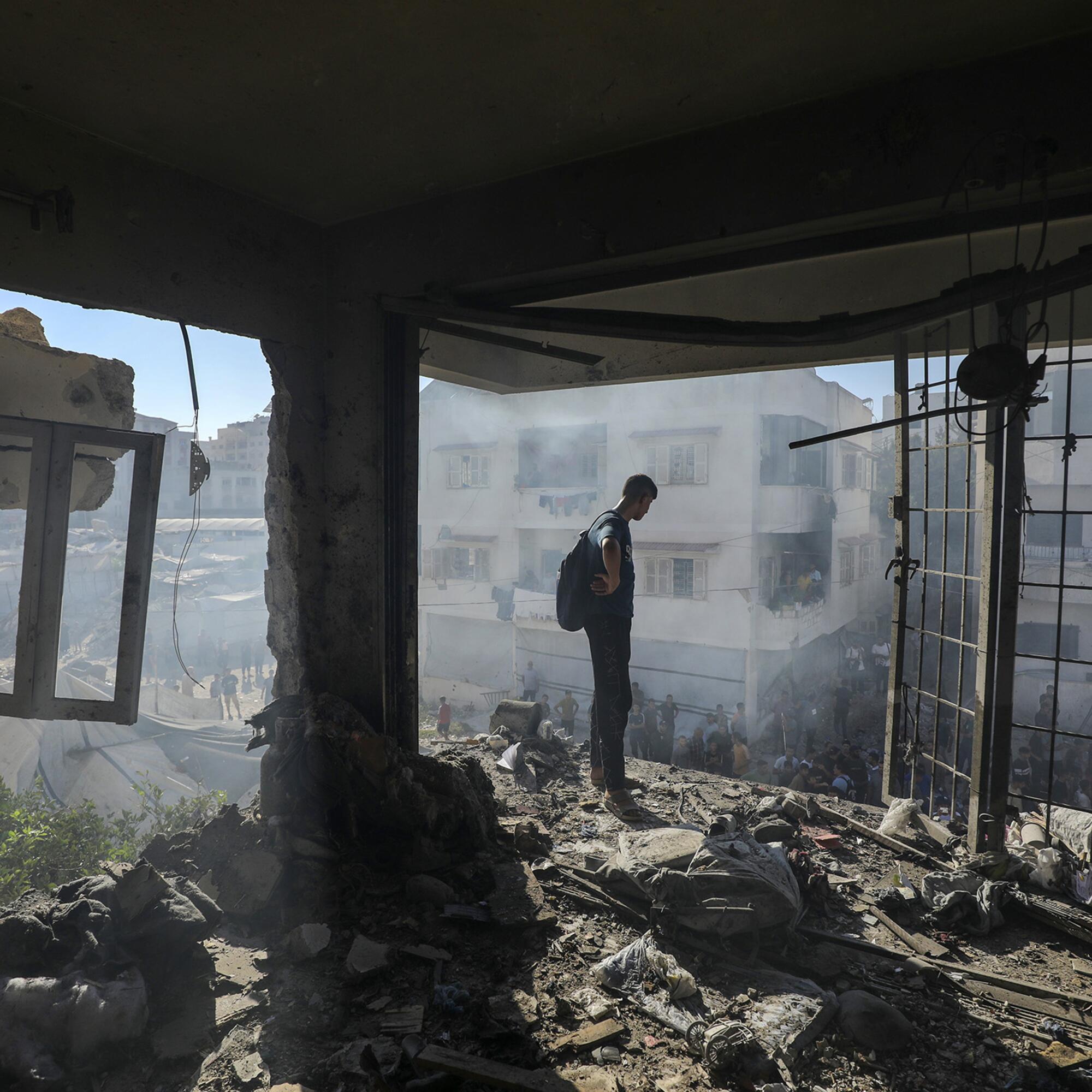 Ataque Israel edificio Gaza Activestills 08-09-2026