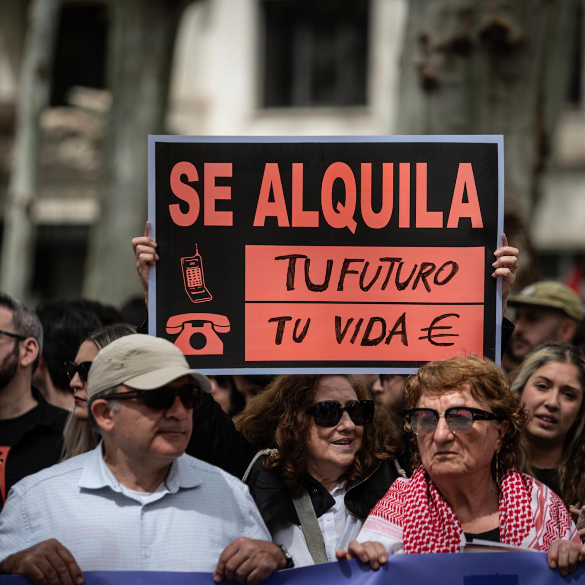 Manifestación por la vivienda en Sevilla el 5 de abril