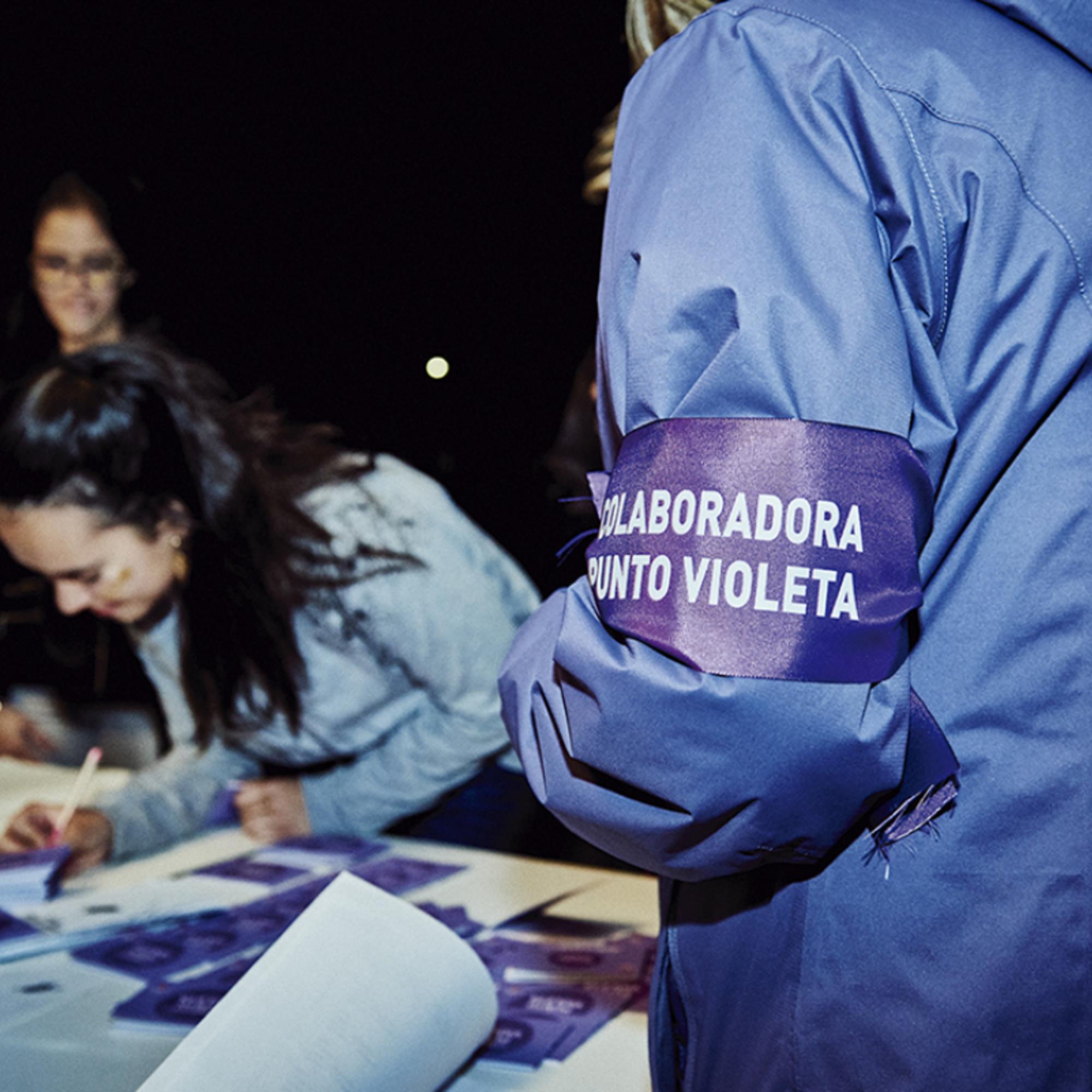 Punto violeta fiestas