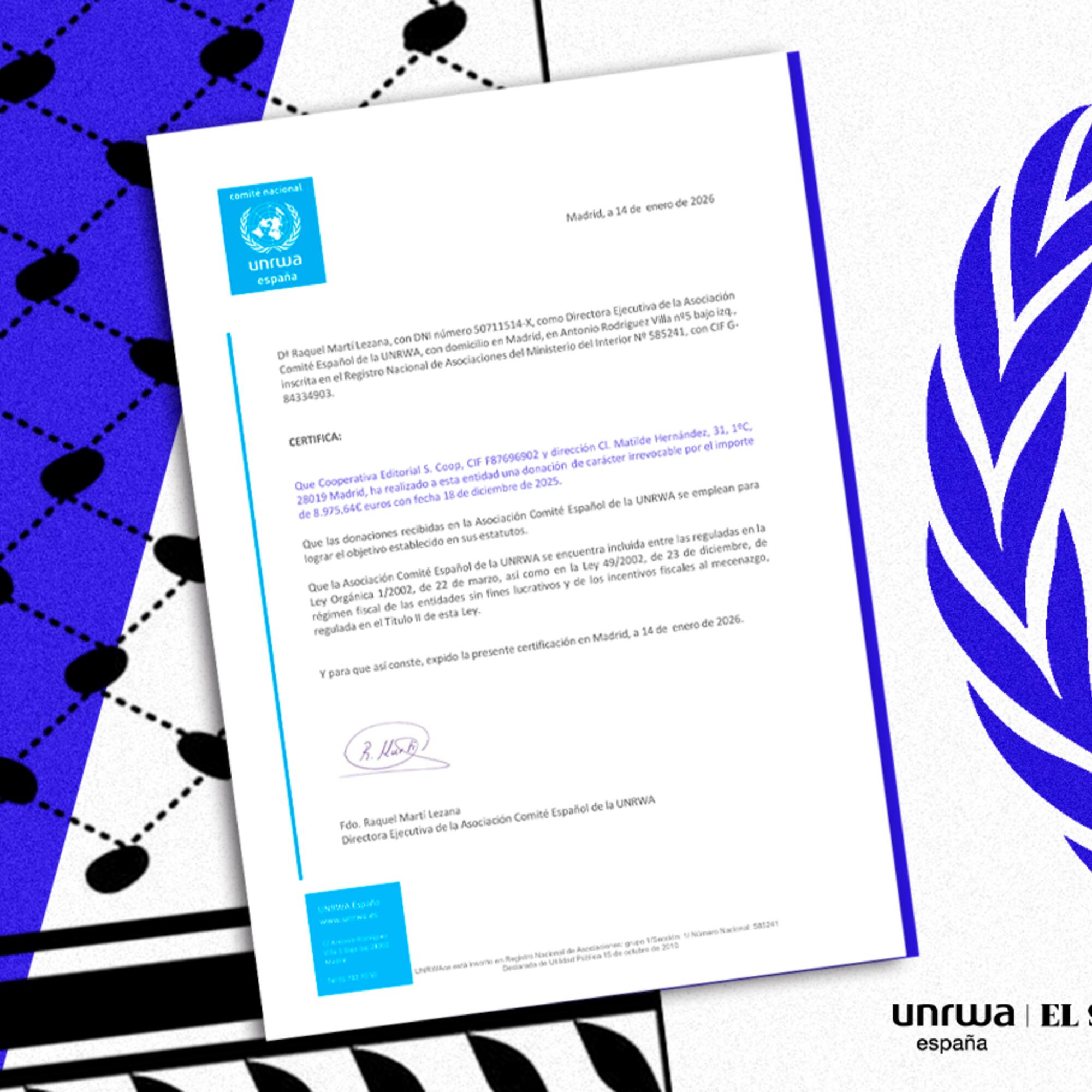 Post cuentas UNRWA 2025