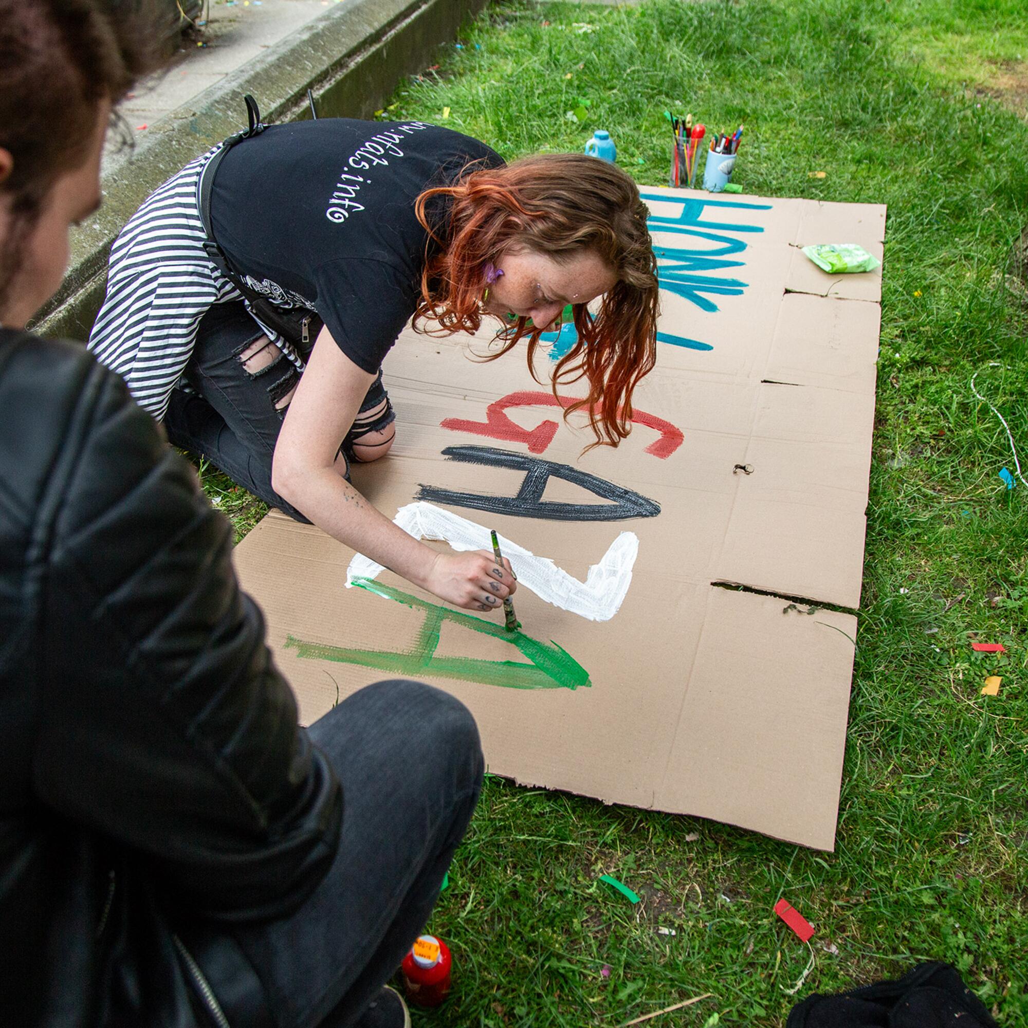 Acampada Palestina Hackney en Londres OK
