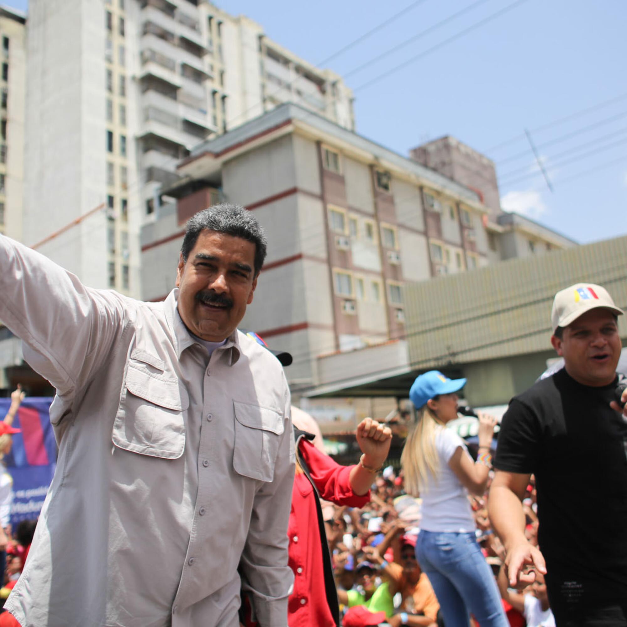 Nicolás Maduro durante la campaña electoral de mayo de 2018