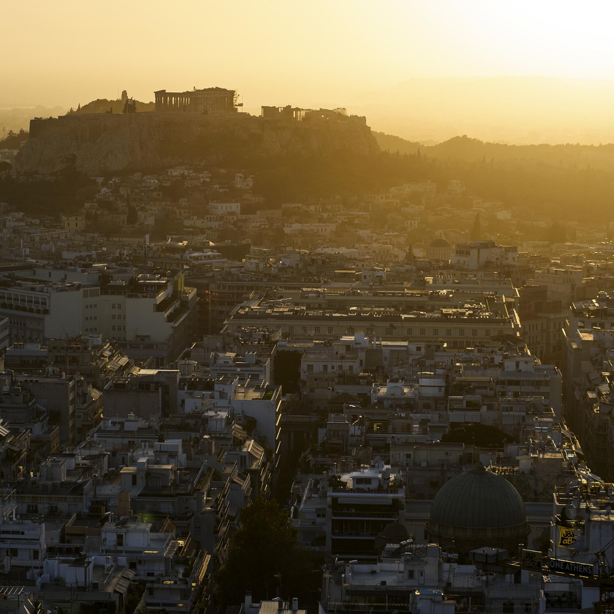 Atenas atardecer