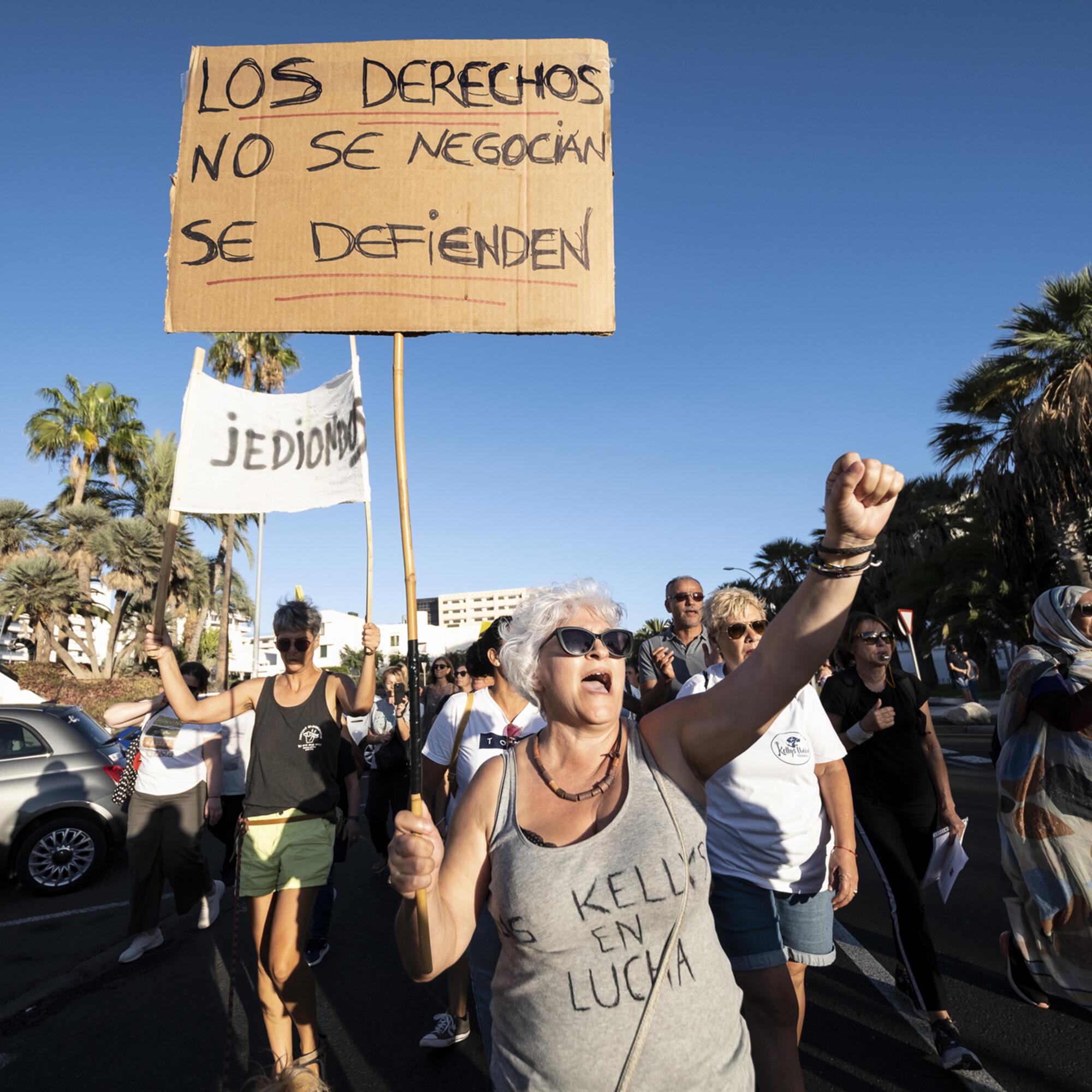 Manifestación Kellys Tenerife - 1