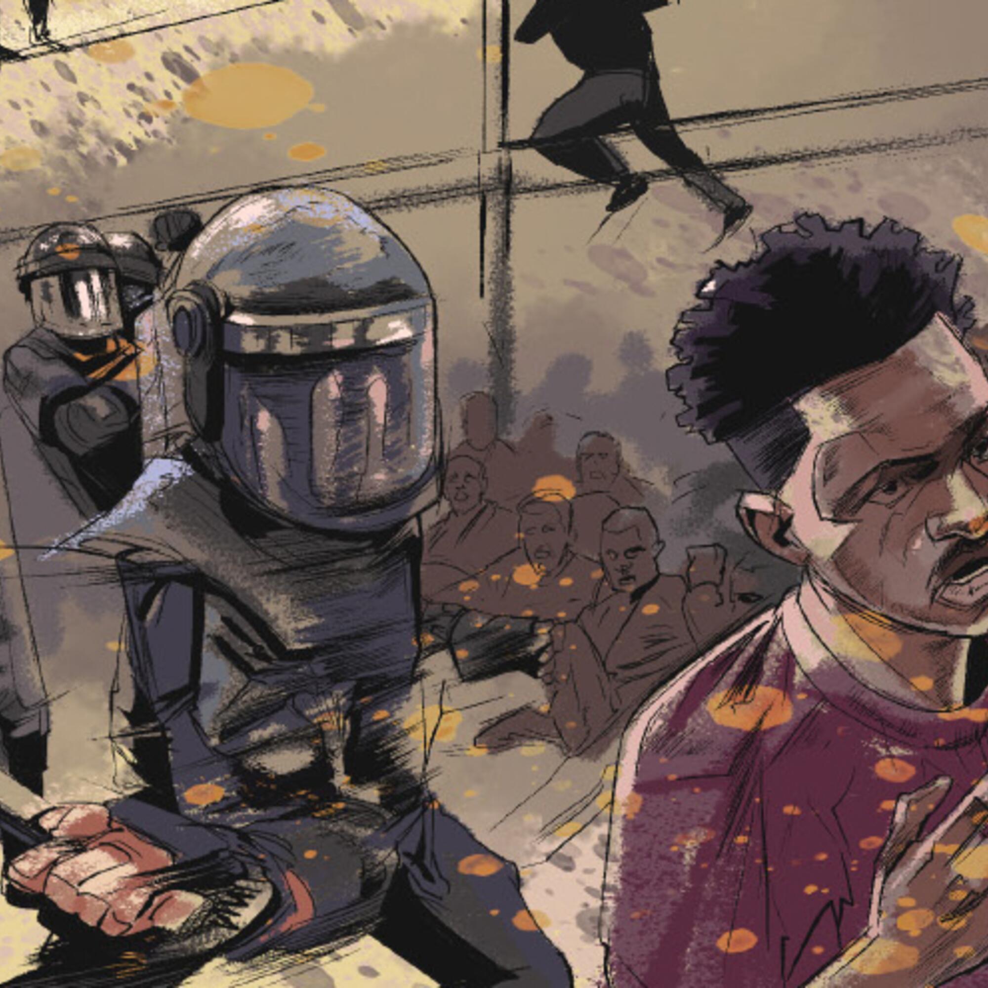 Viñeta del cómic ‘Los nadie’