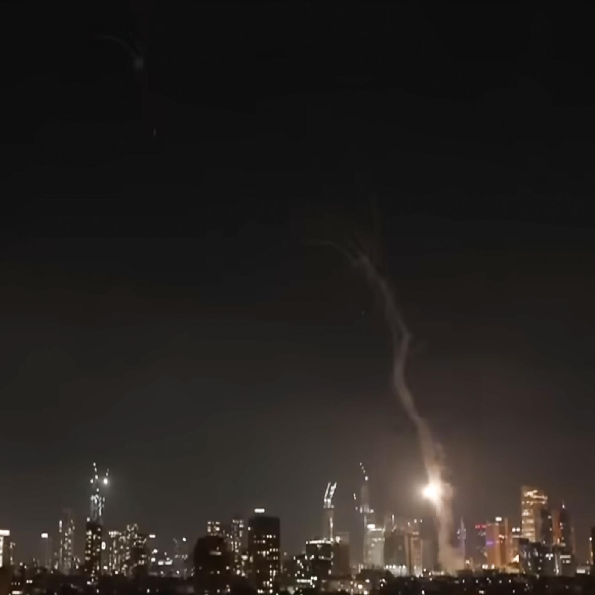 Misiles iranies en Tel Aviv