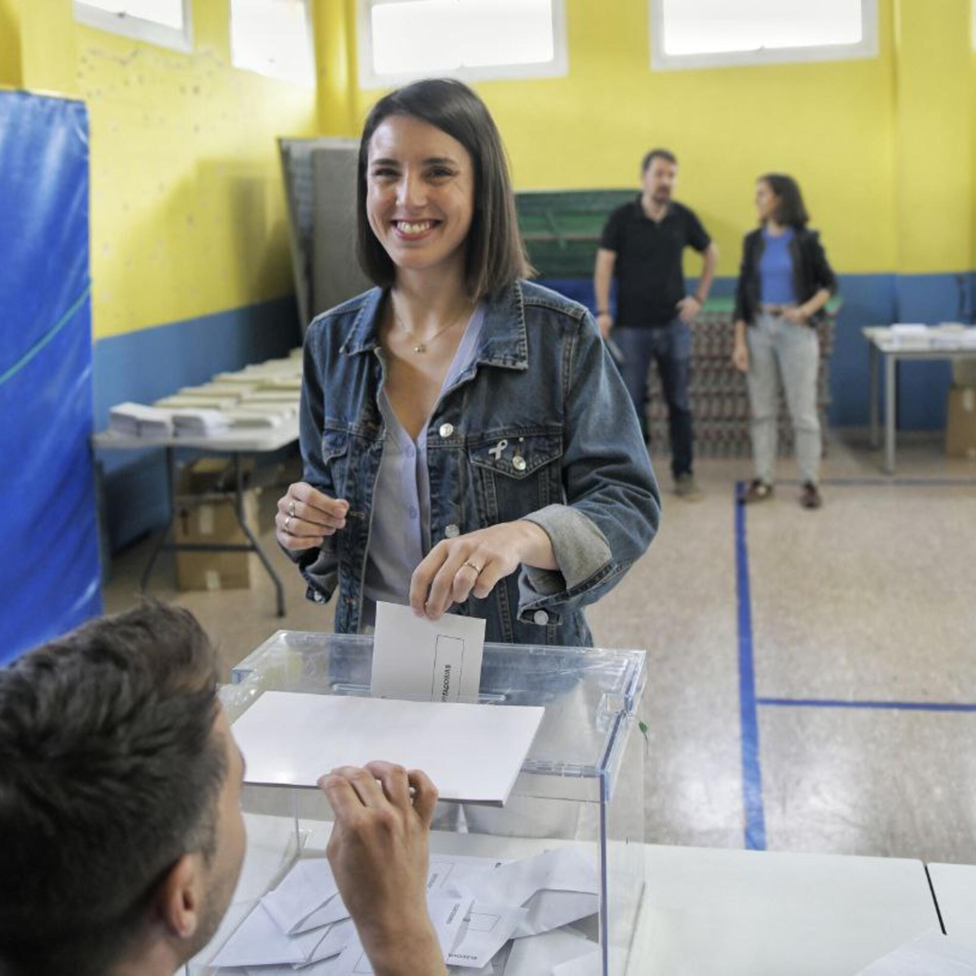 Irene Montero vota