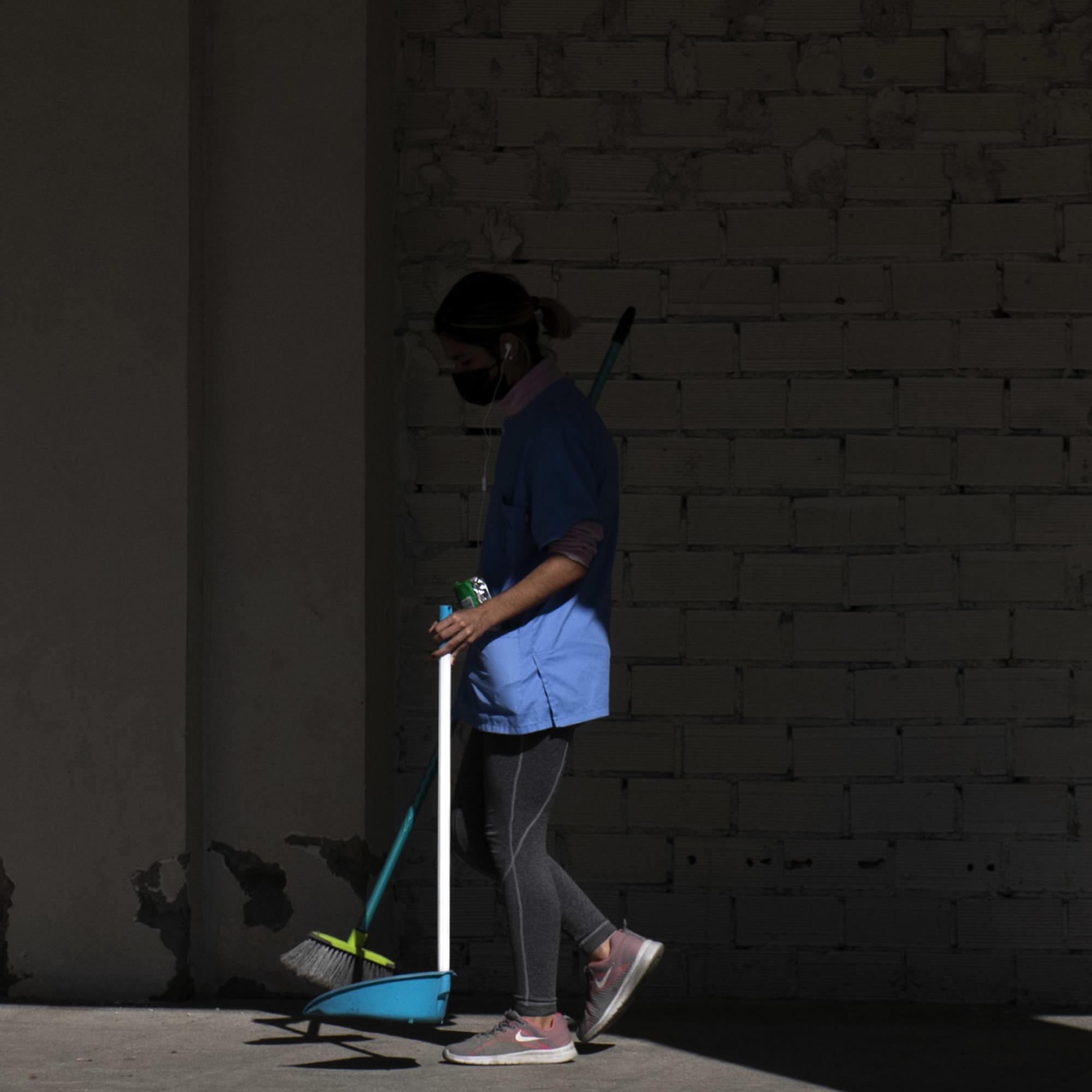 Trabajadora de la limpieza