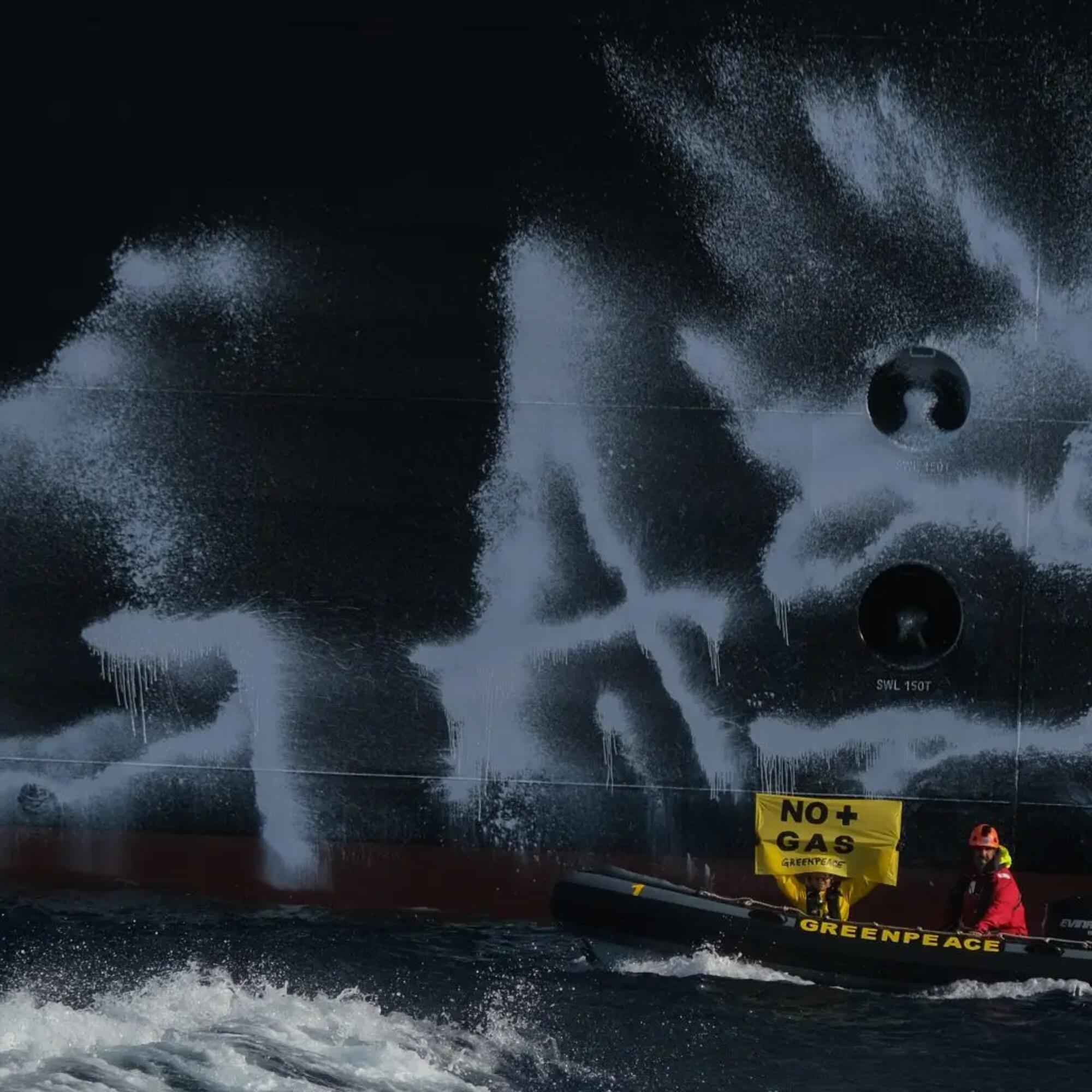 Accion greenpeace sagunto puerto gas