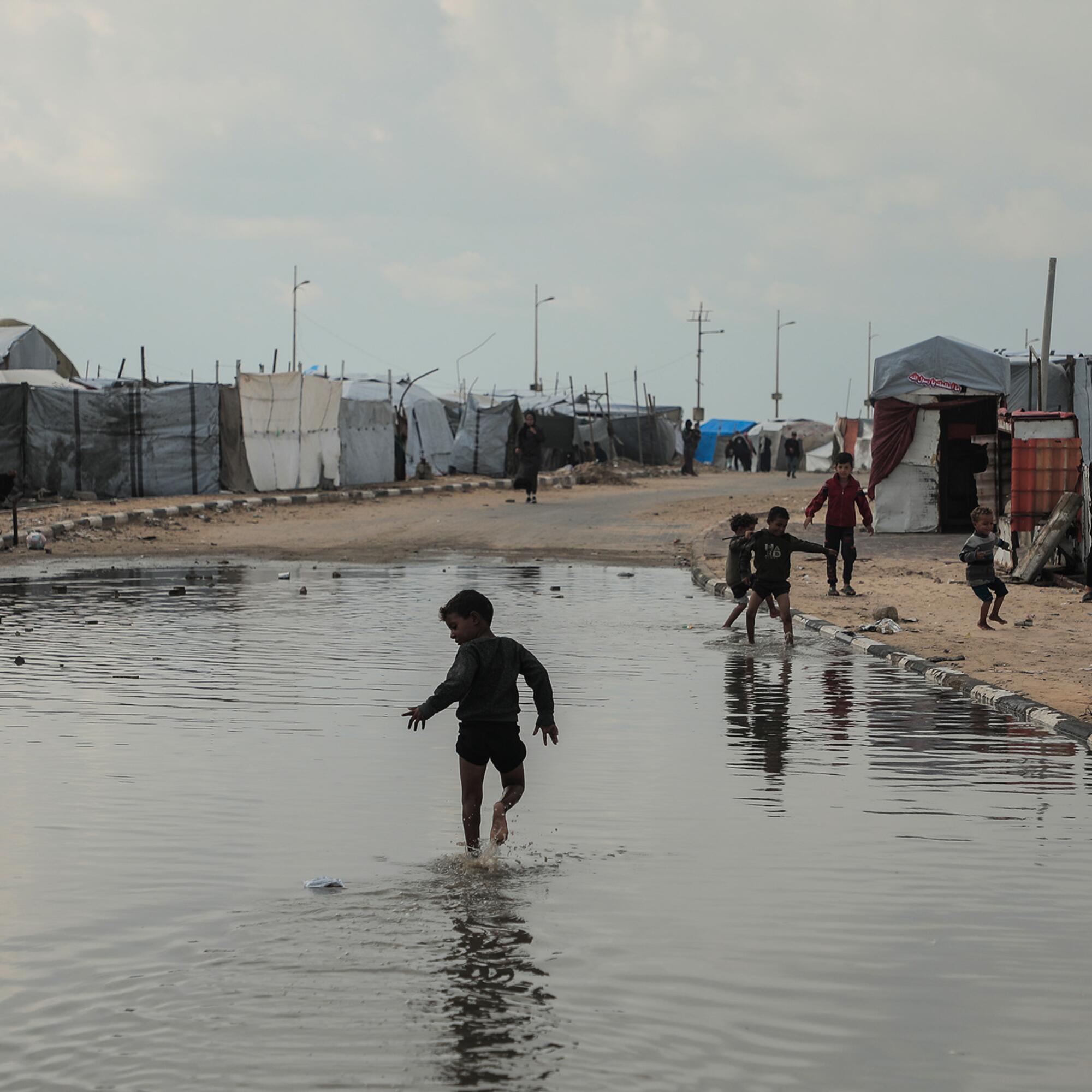 Invierno en Gaza inundaciones  - 3