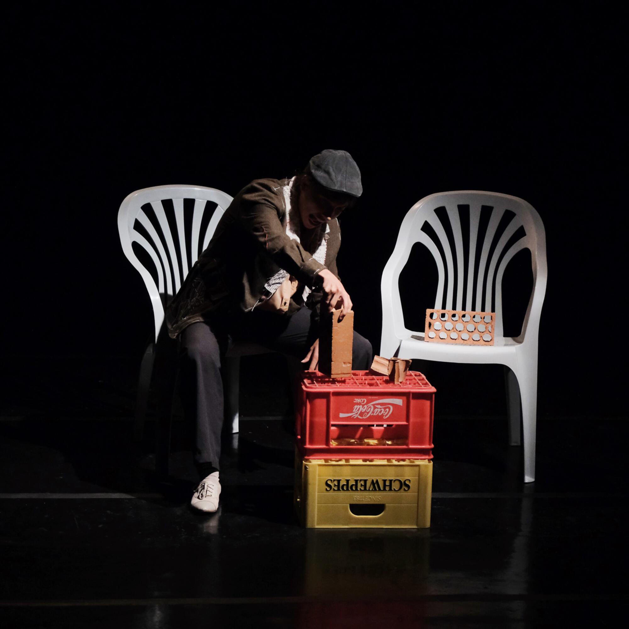 Una escena de la obra ‘Un verano por metro cuadrado’, de la compañía 7 Minutos de Gloria