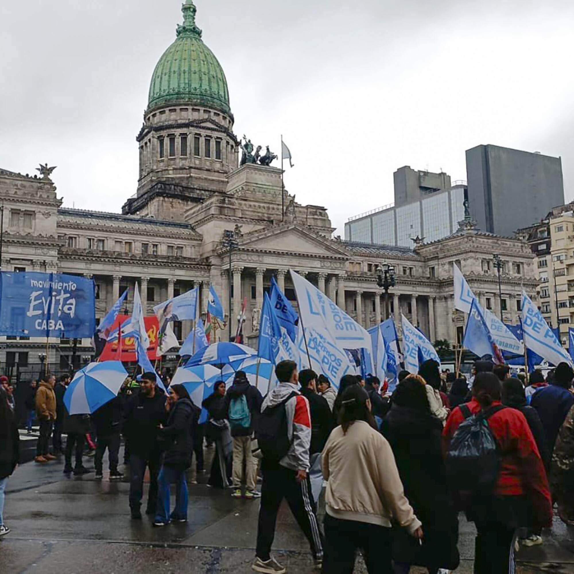 Manifestación Ley de tierras Milei