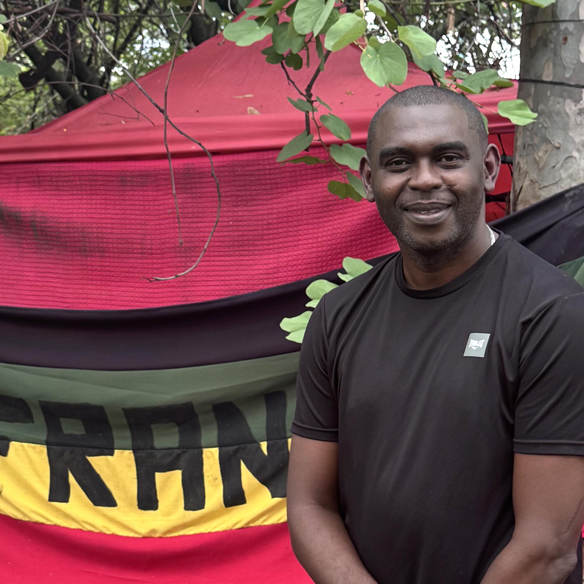 Rony Castillo Güity, líder de la Organización Fraternal Negra Hondureña (Ofraneh).
