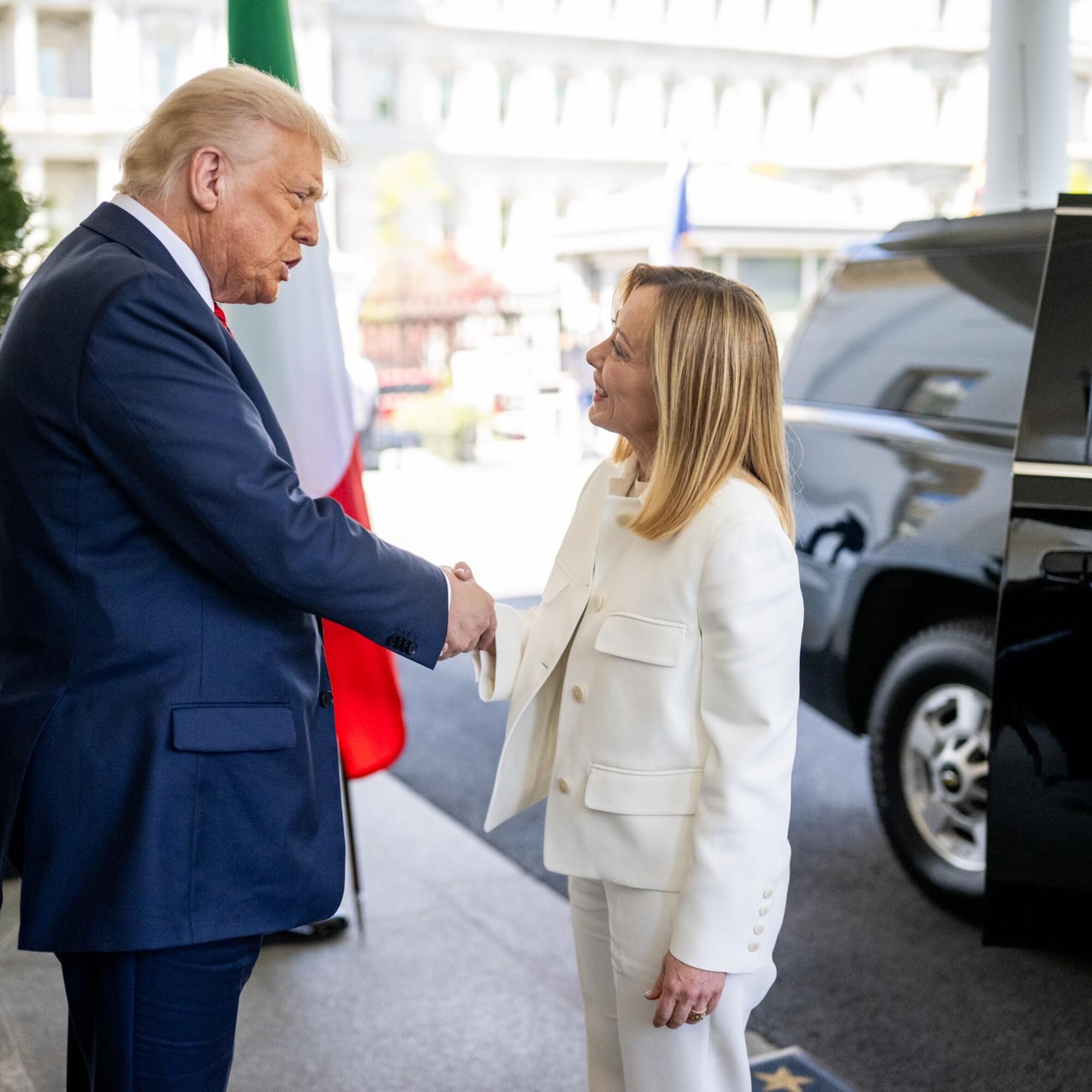 Trump y Meloni