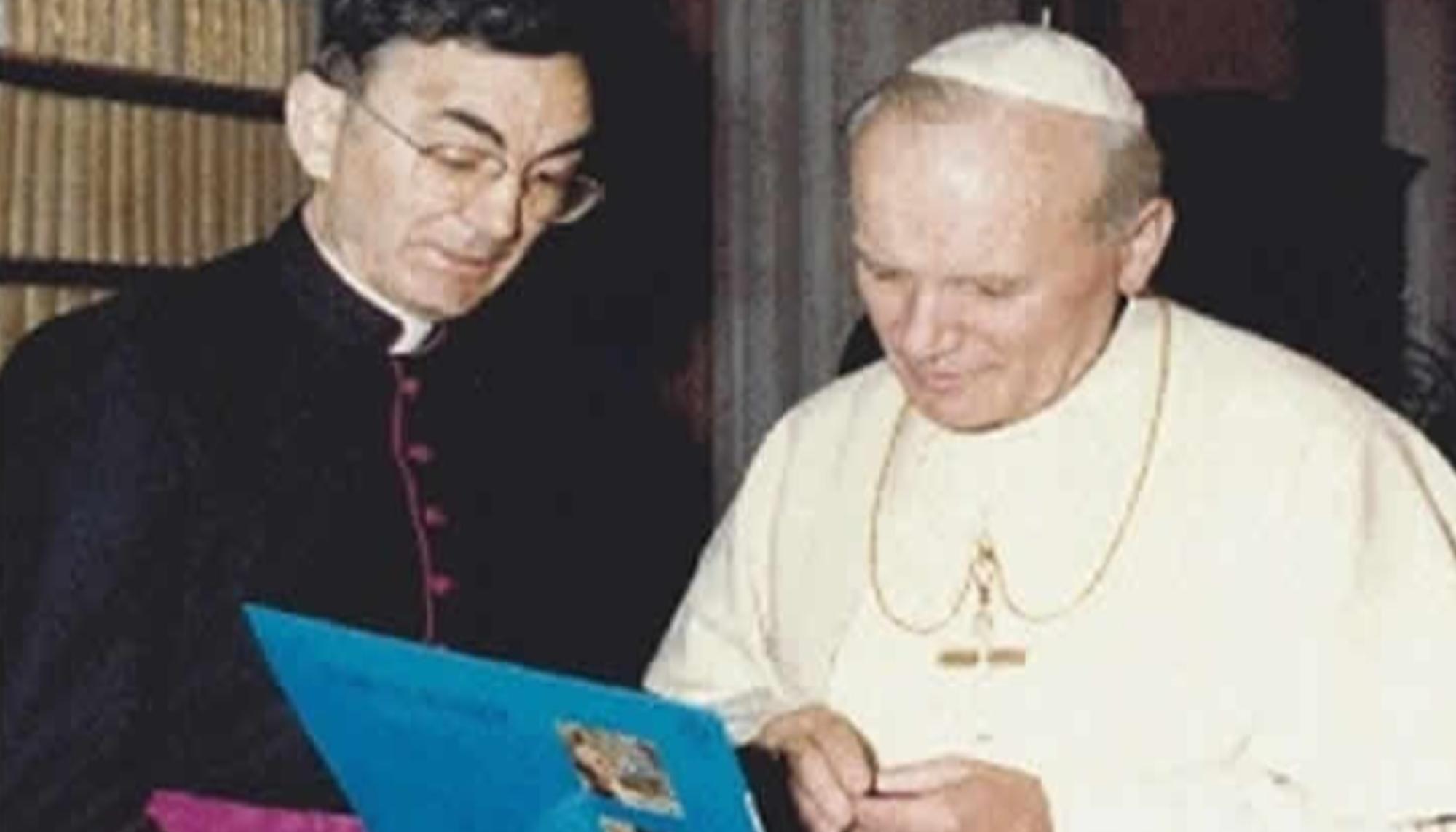 Gabaráin, con Juan Pablo II