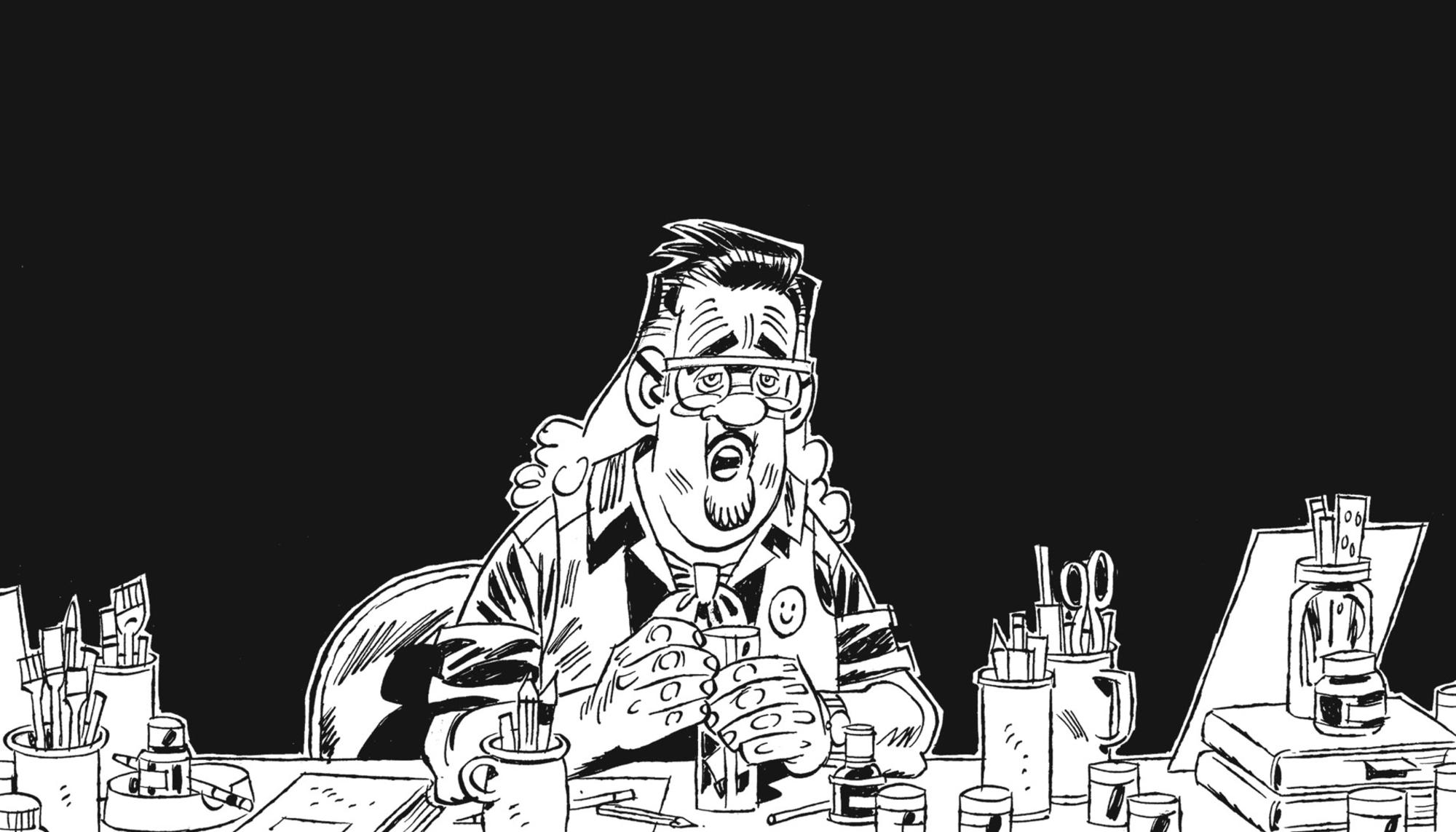 El dibujante Carlos Giménez se autorretrata en una viñeta de 'Crisálida'