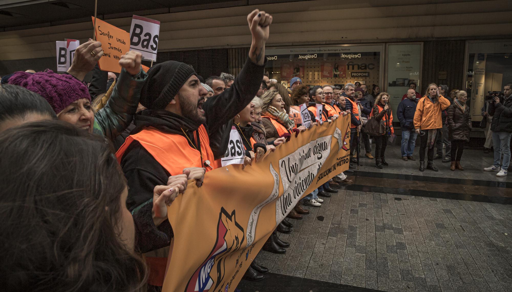 Manifestación Metro San Fernando - 3