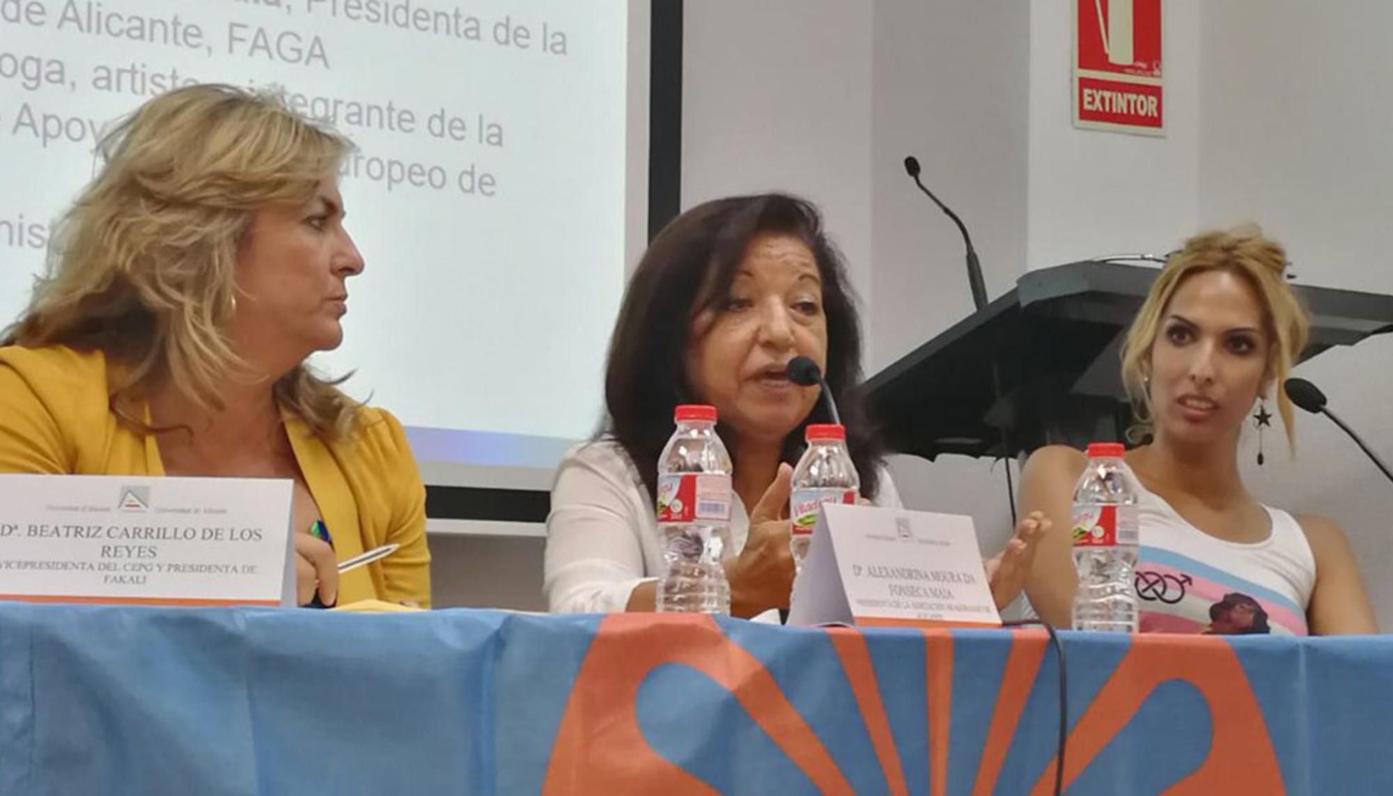 jornadas feminismo romani UA mesa