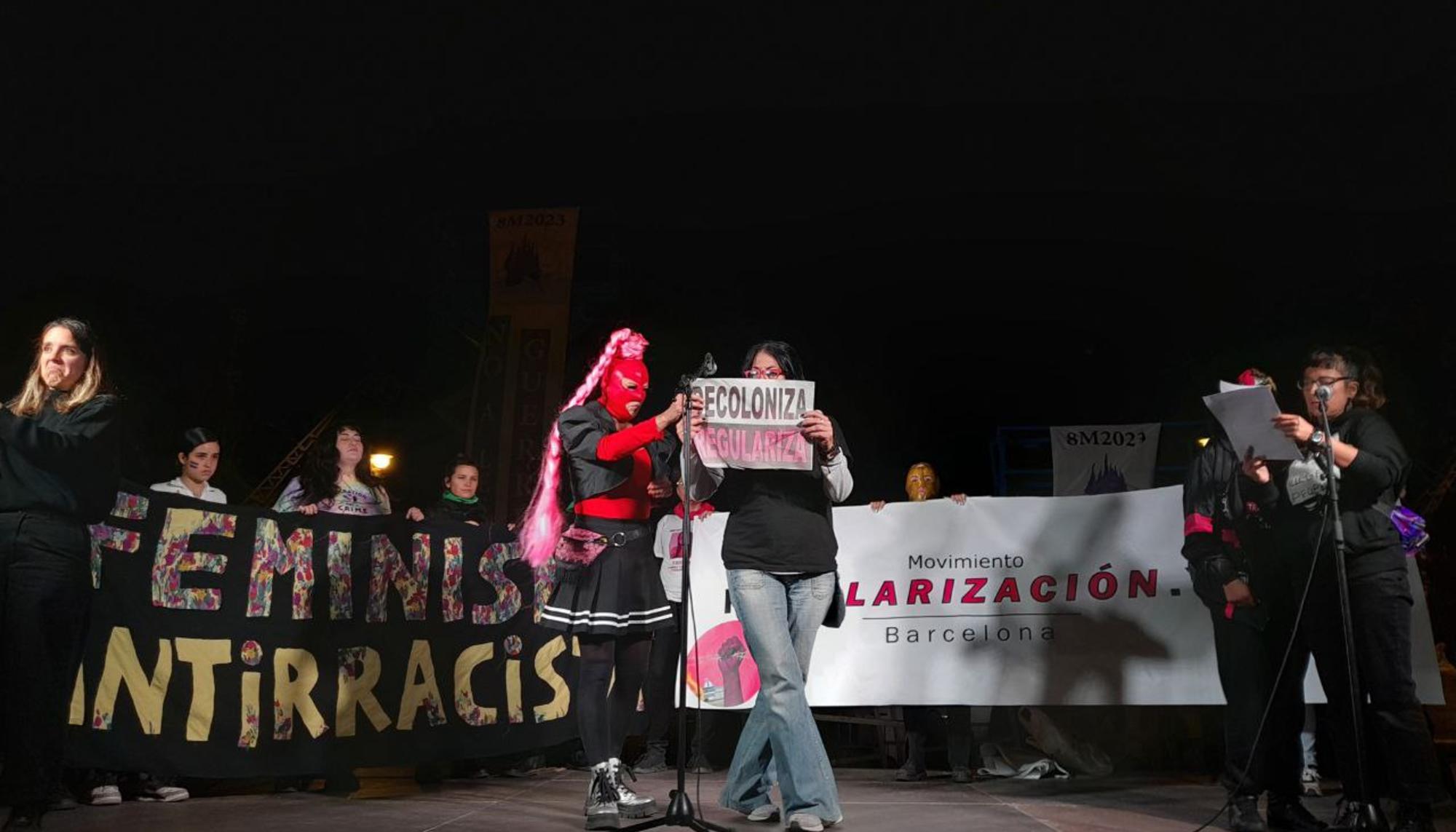 8M 2023 Lectura Manifiesto Barcelona