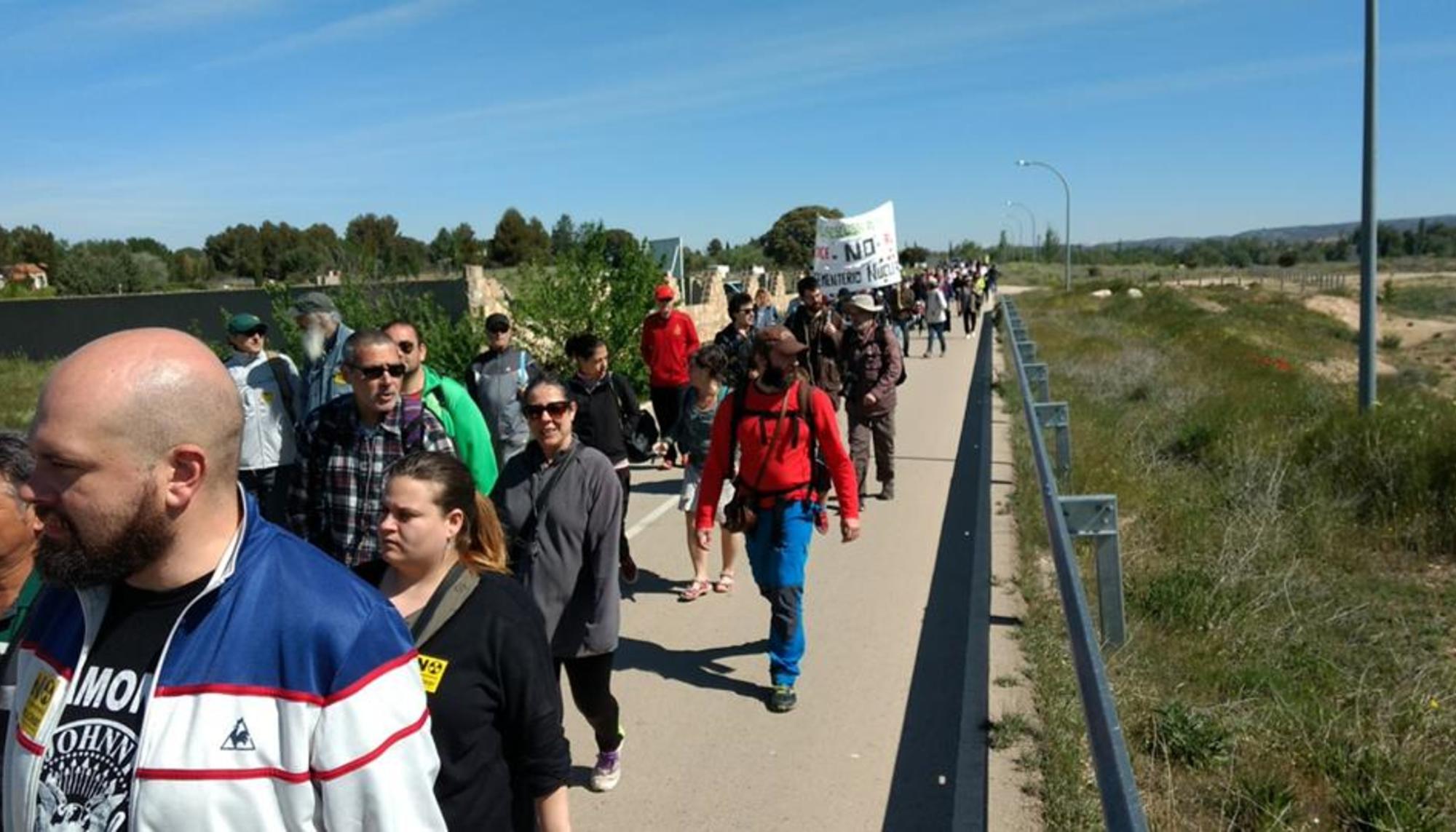 Marcha contra el ATC de Villar de Cañas