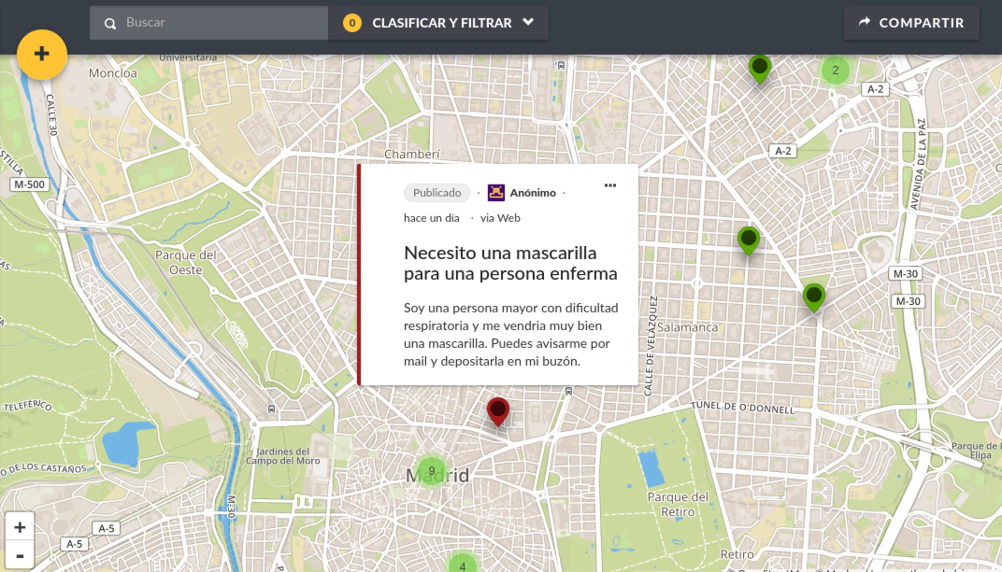 Frenar la Curva Maps mascarilla