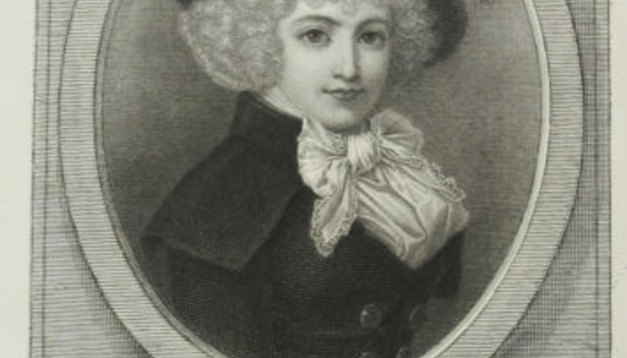 Grabado de Teresa Cabarrús, esposa de Jean-Lambert Tallien