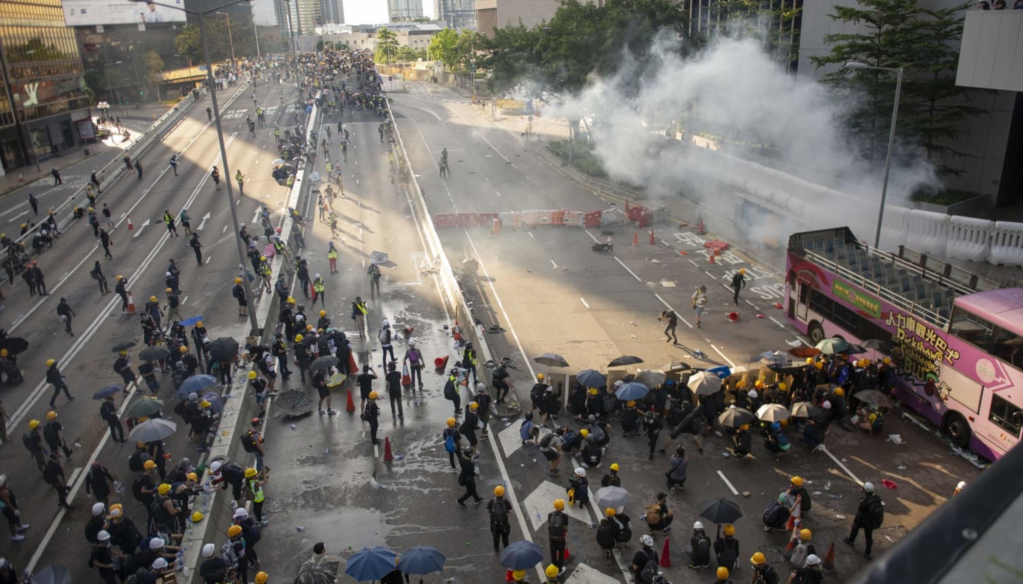Disturbios en Hong Kong