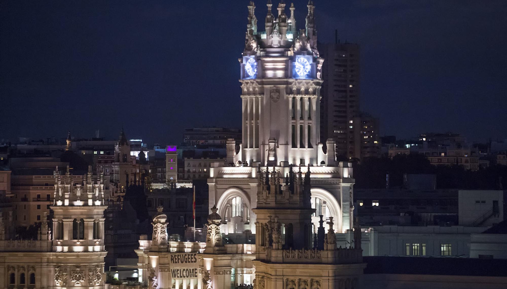 Ayuntamiento de Madrid nocturno