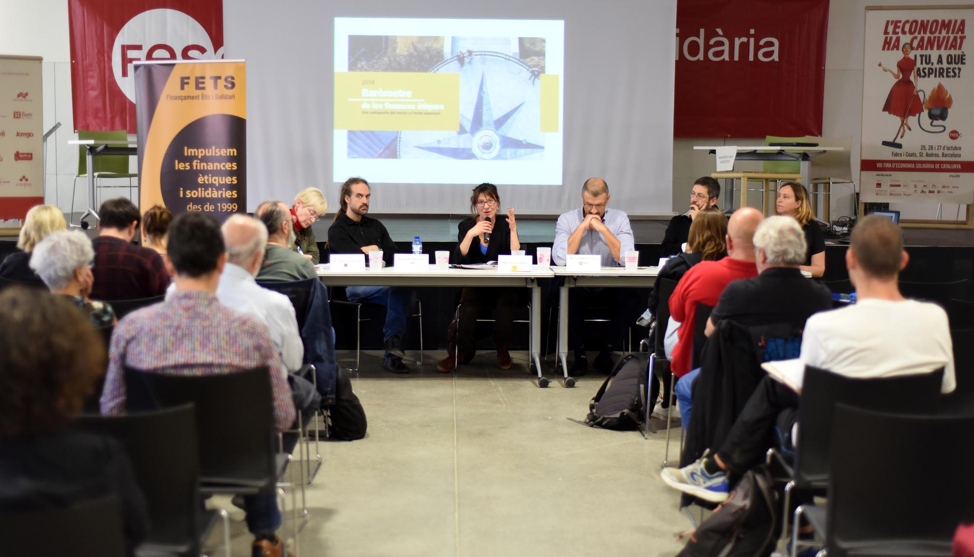 Presentación del Barómetro de las Finanzas Éticas en la Fira de Catalunya (Fuente: Mesa de Finanzas Éticas)